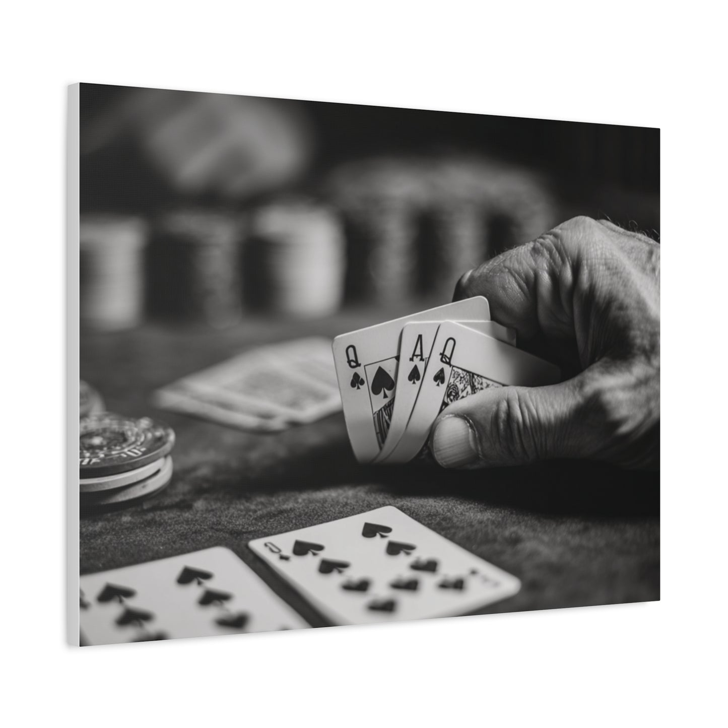 Poker Player Canvas Wall Art