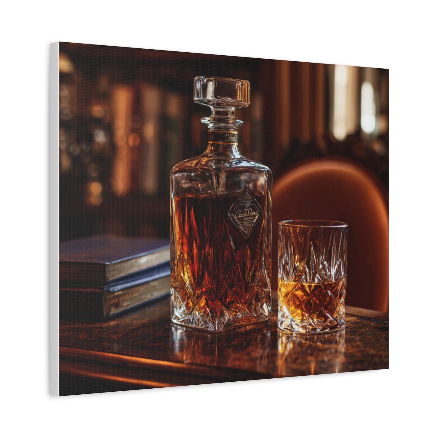 Elegant Whiskey Art Canvas