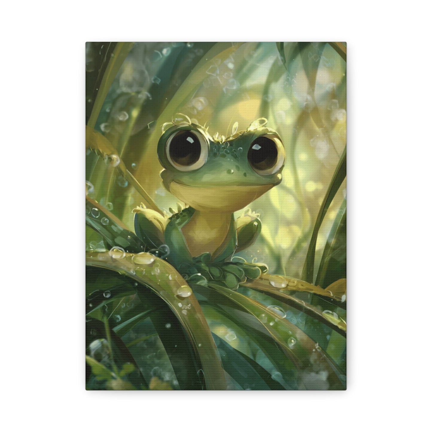 Whimsical Frog Wall Art Print, Nature Decor, Kids Room, Animal Lover Gift, Playful Home Decor, Nursery Wall Art