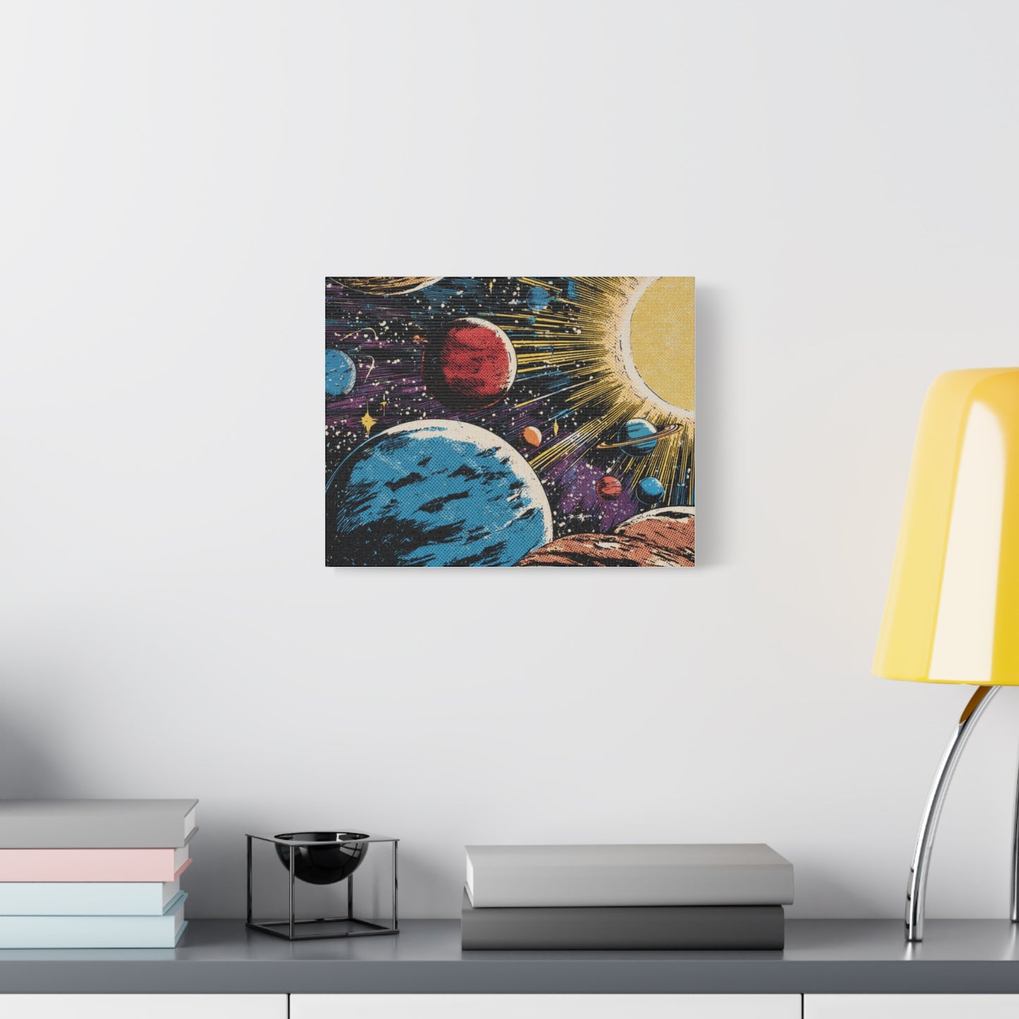 Canvas Print - Comic Book Style Planets