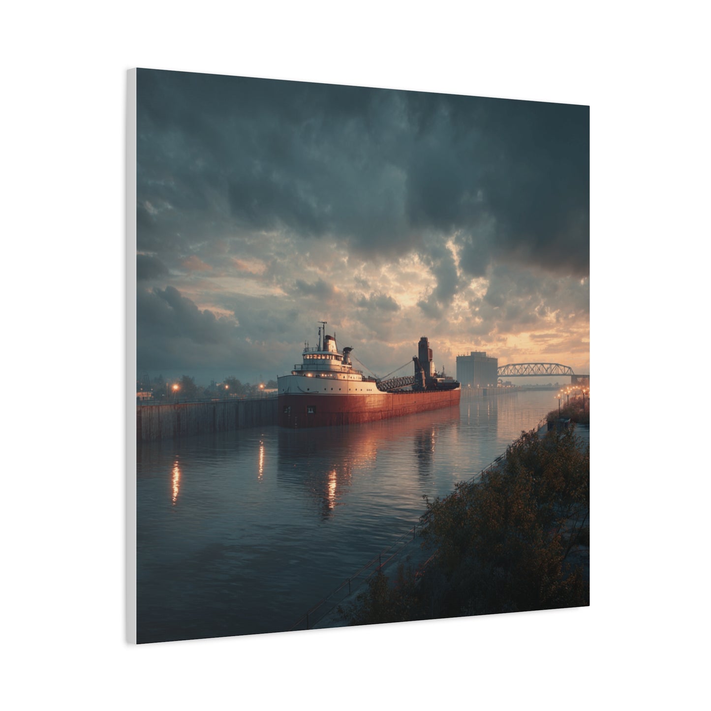Stretched Canvas Art Print, Nautical Wall Decor, Maritime Scene, Boat Photo, Home or Office Decoration, Gift for Ocean Lovers