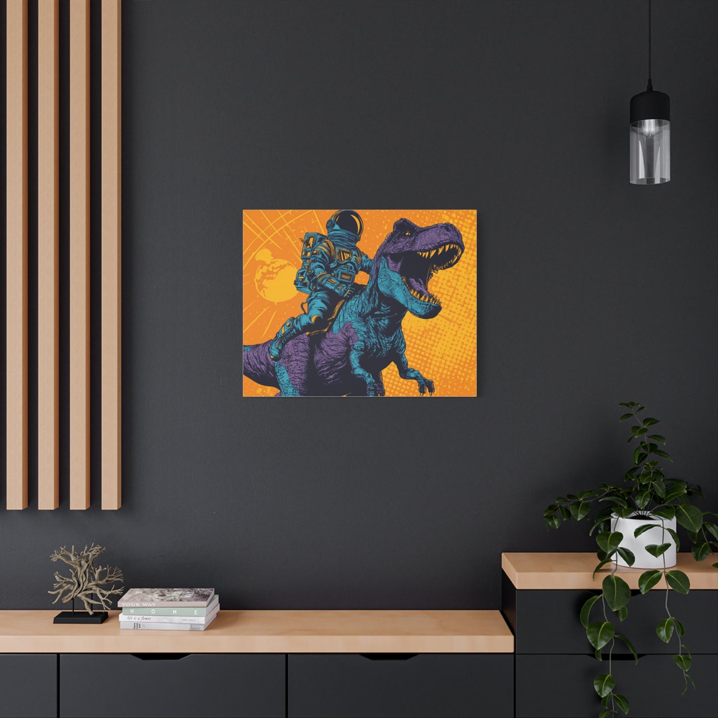 Canvas Print - Pop Art Dinosaur