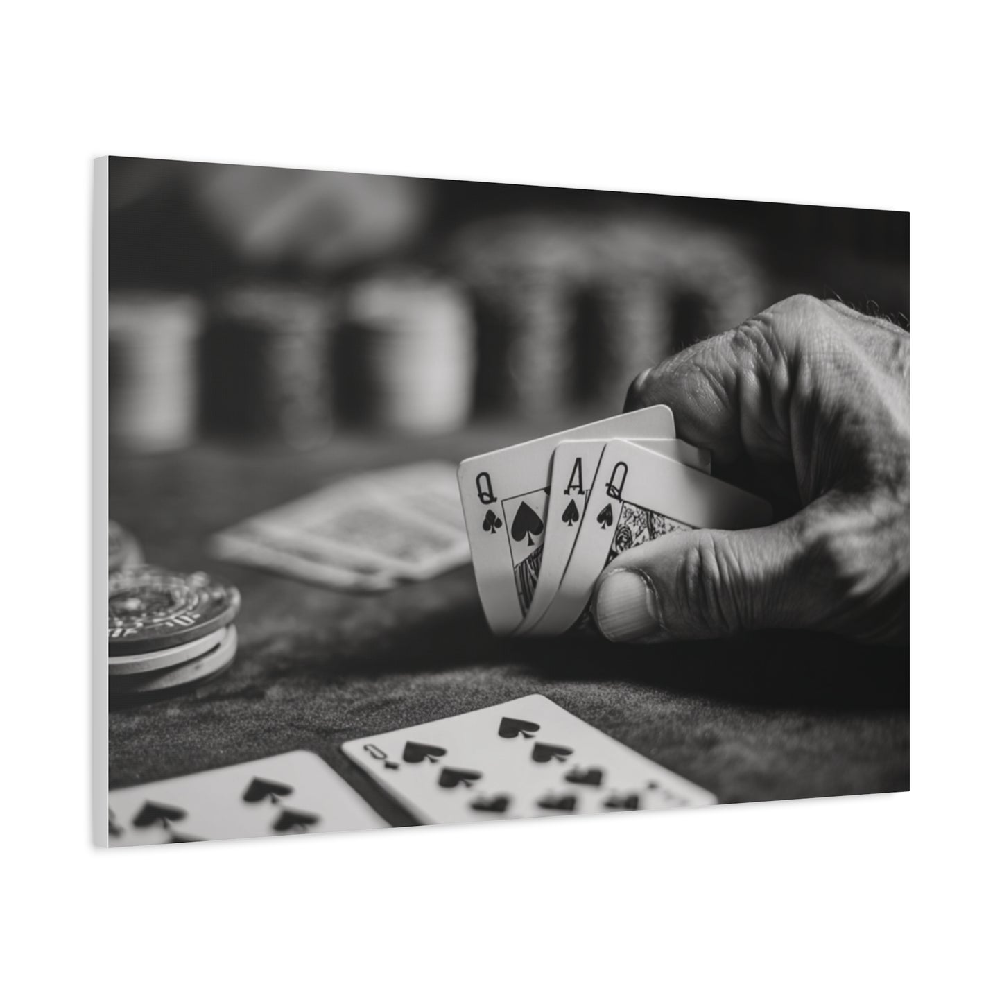 Poker Player Canvas Wall Art
