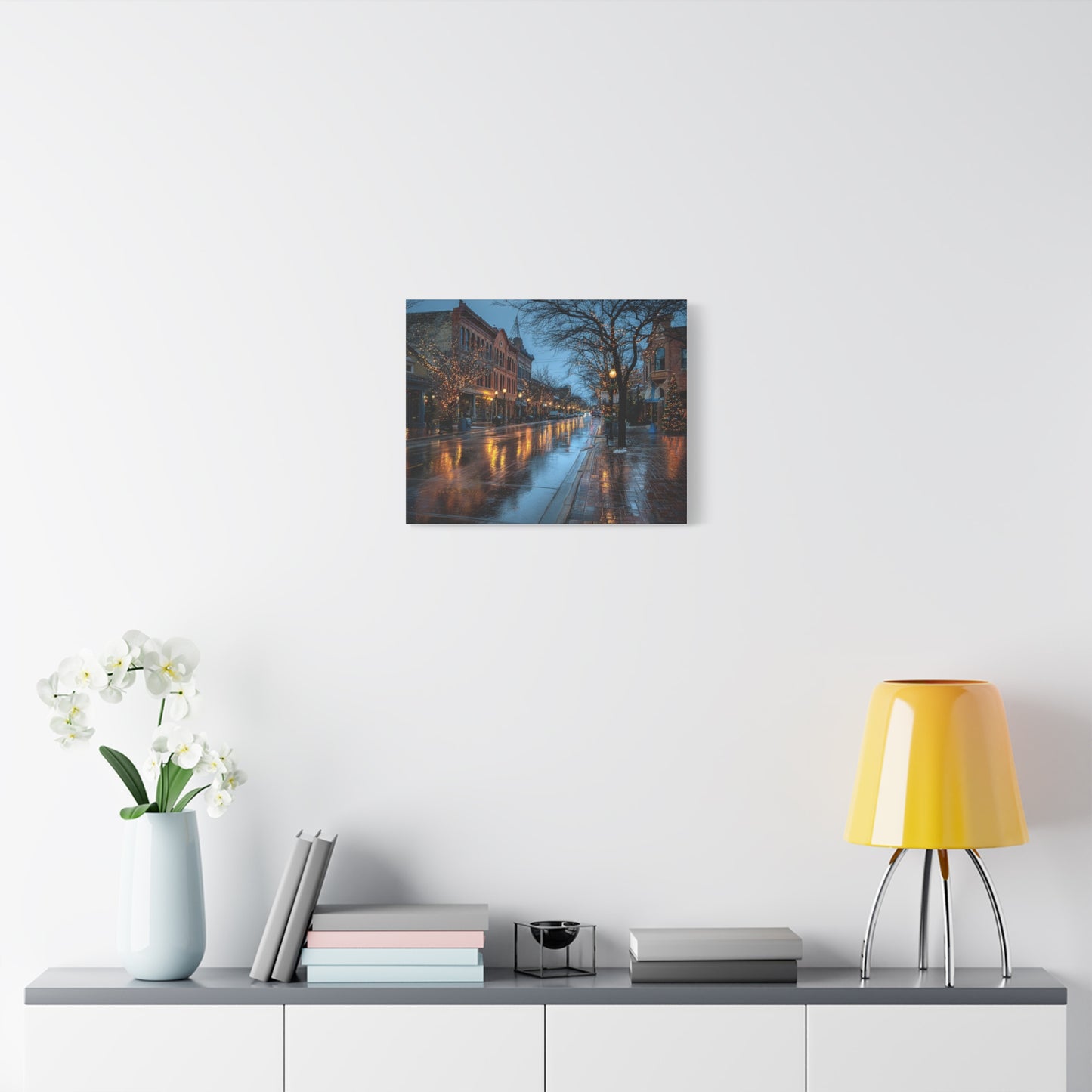 Canvas Print Winter Scene Holland Michigan Christmas