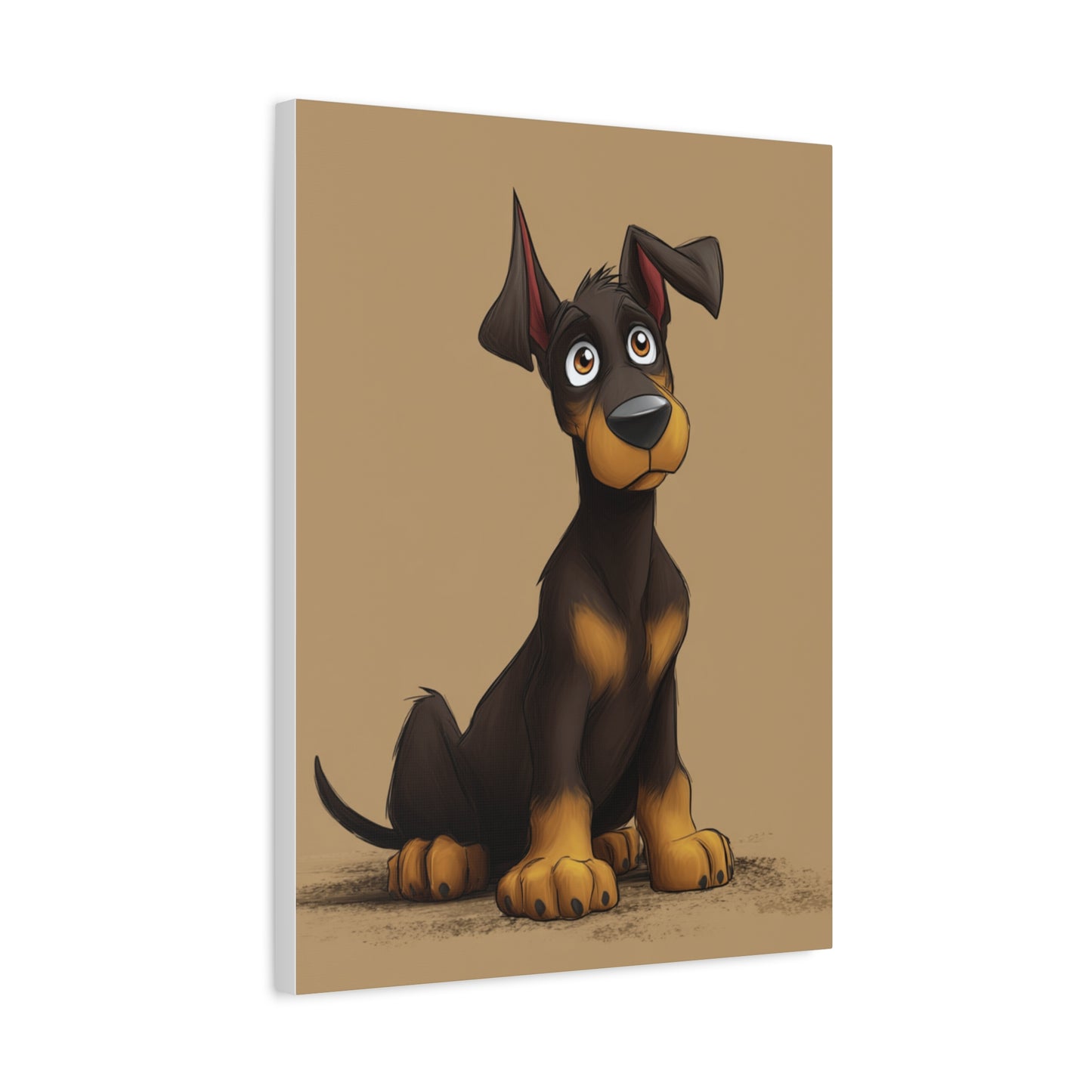 Custom Dog Portrait Canvas, Pet Decor, Dog Lover Gift, Cute Animal Art, Home Wall Art