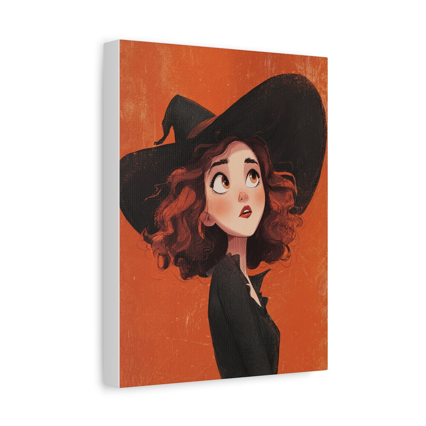 Whimsical Witch Canvas Print, Halloween Decor, Art for Home, Gift for Witches, Fall Wall Art, Magic Lover's Gift