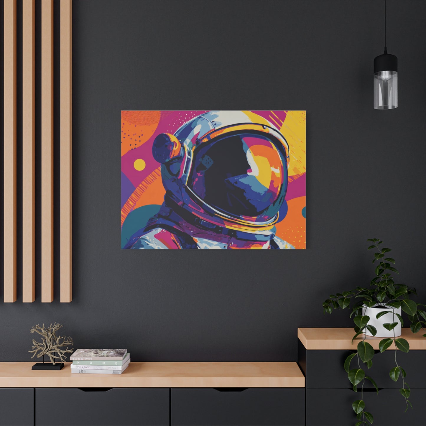 Canvas Print - Vibrant Astronaut Pop Art