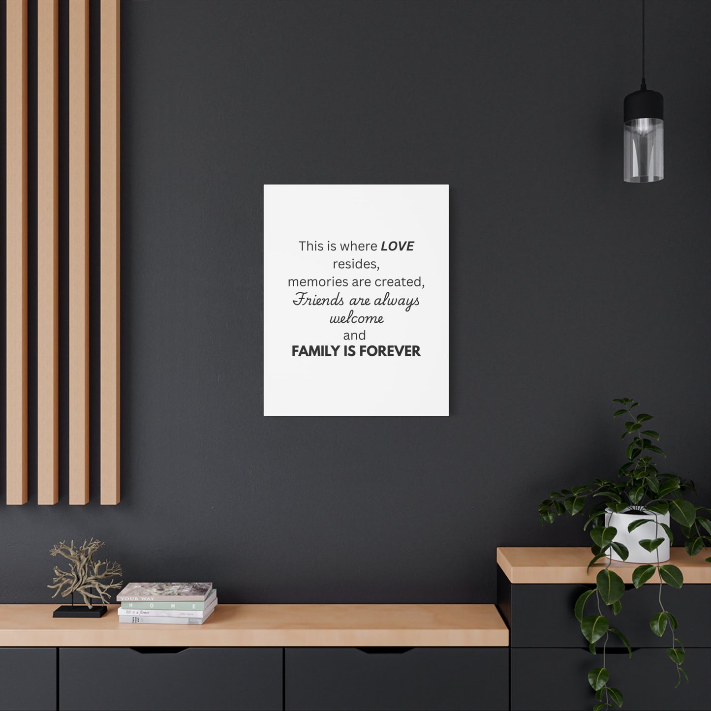 Love Family Canvas Artwork