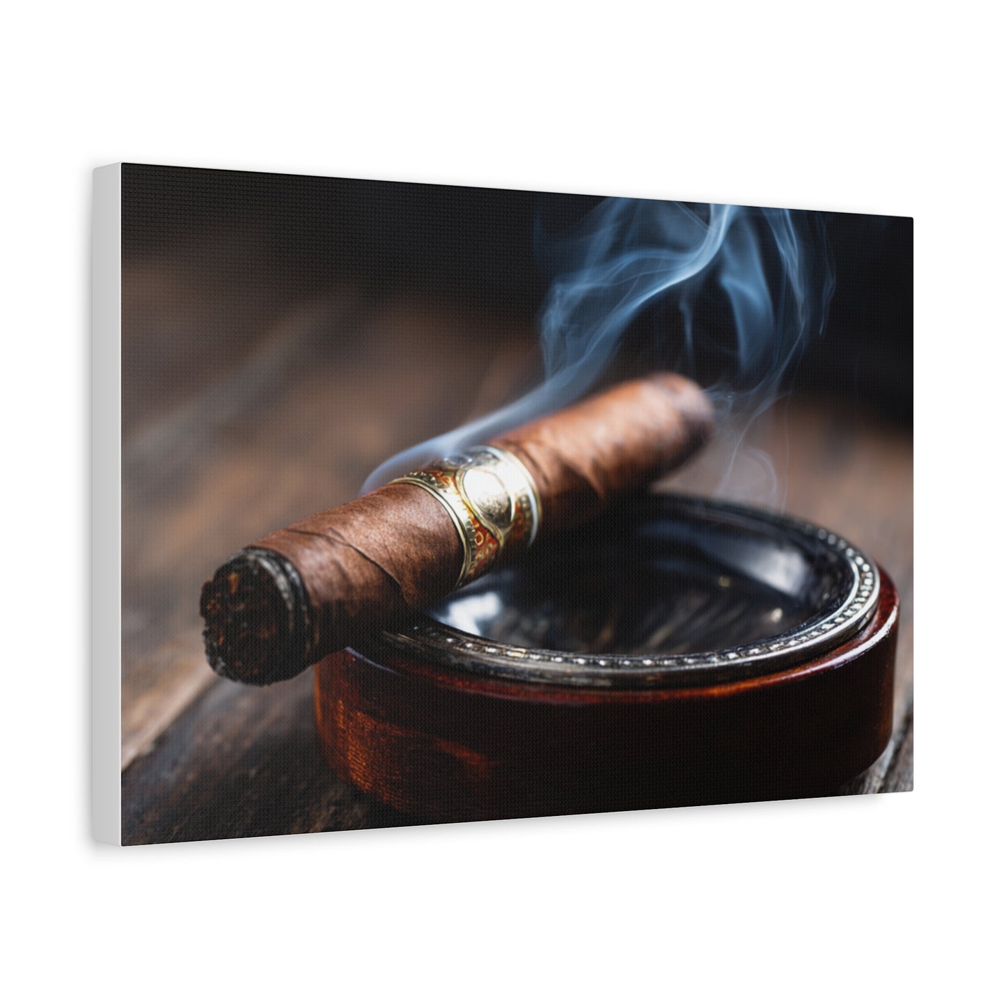 Cigar Smoke Wall Art Canvas