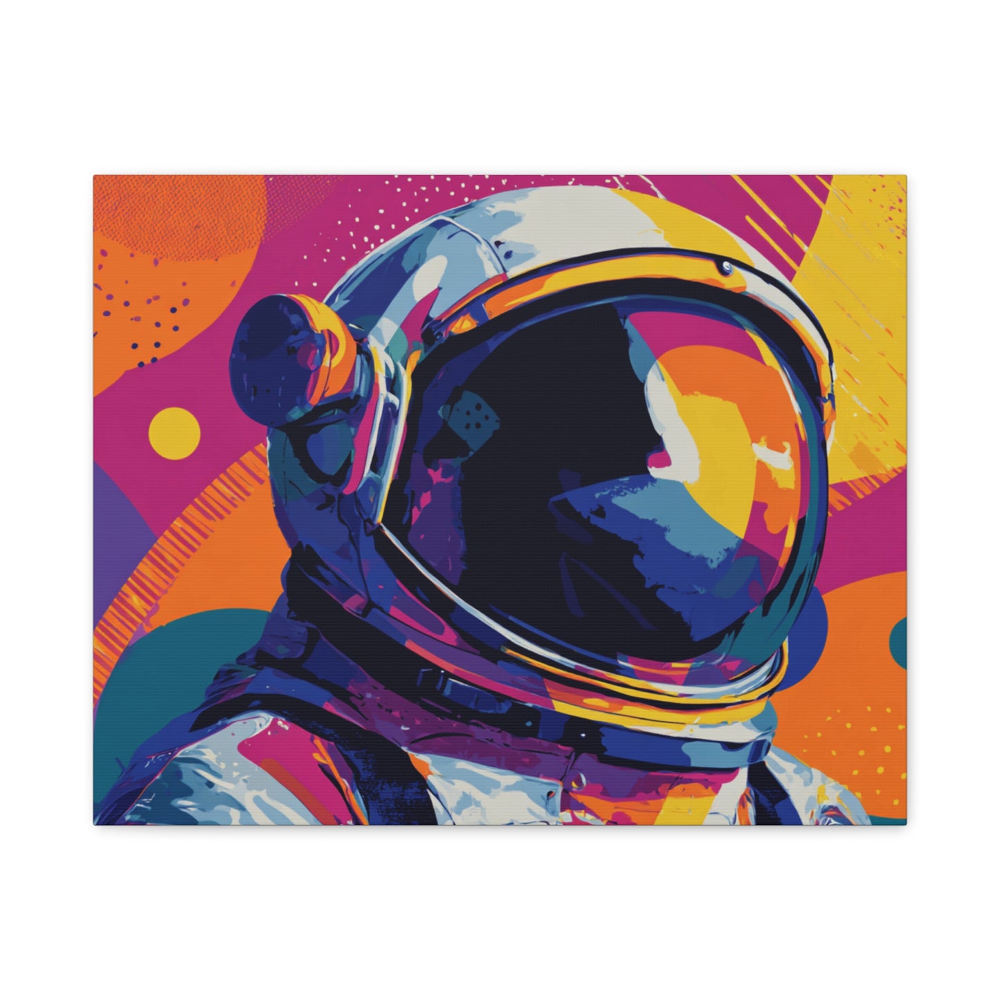 Canvas Print - Vibrant Astronaut Pop Art