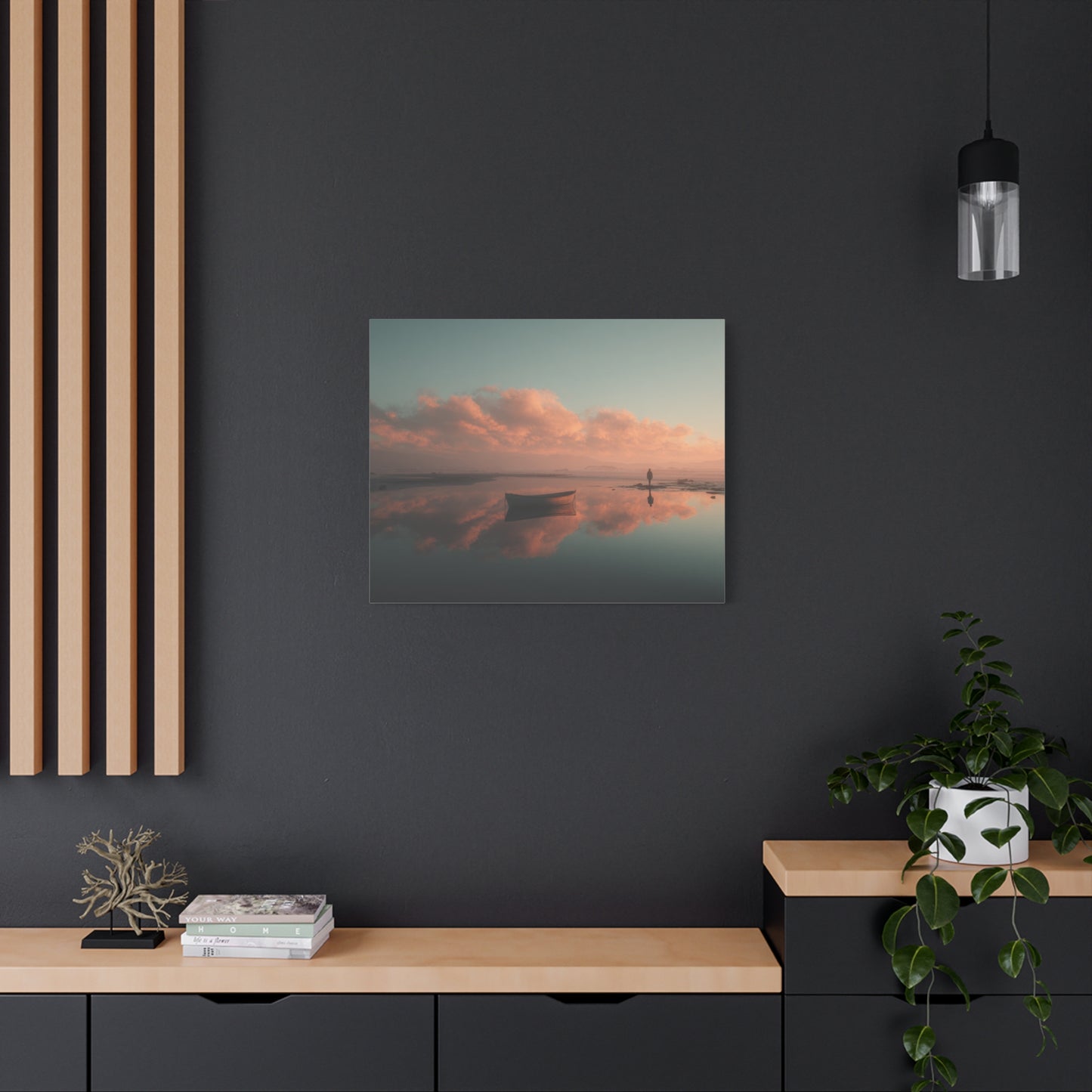 Serene Landscape Canvas Art Print, Coastal Decor, Home Bedroom Wall Art, Inspirational Wall Décor, Gift for Nature Lovers