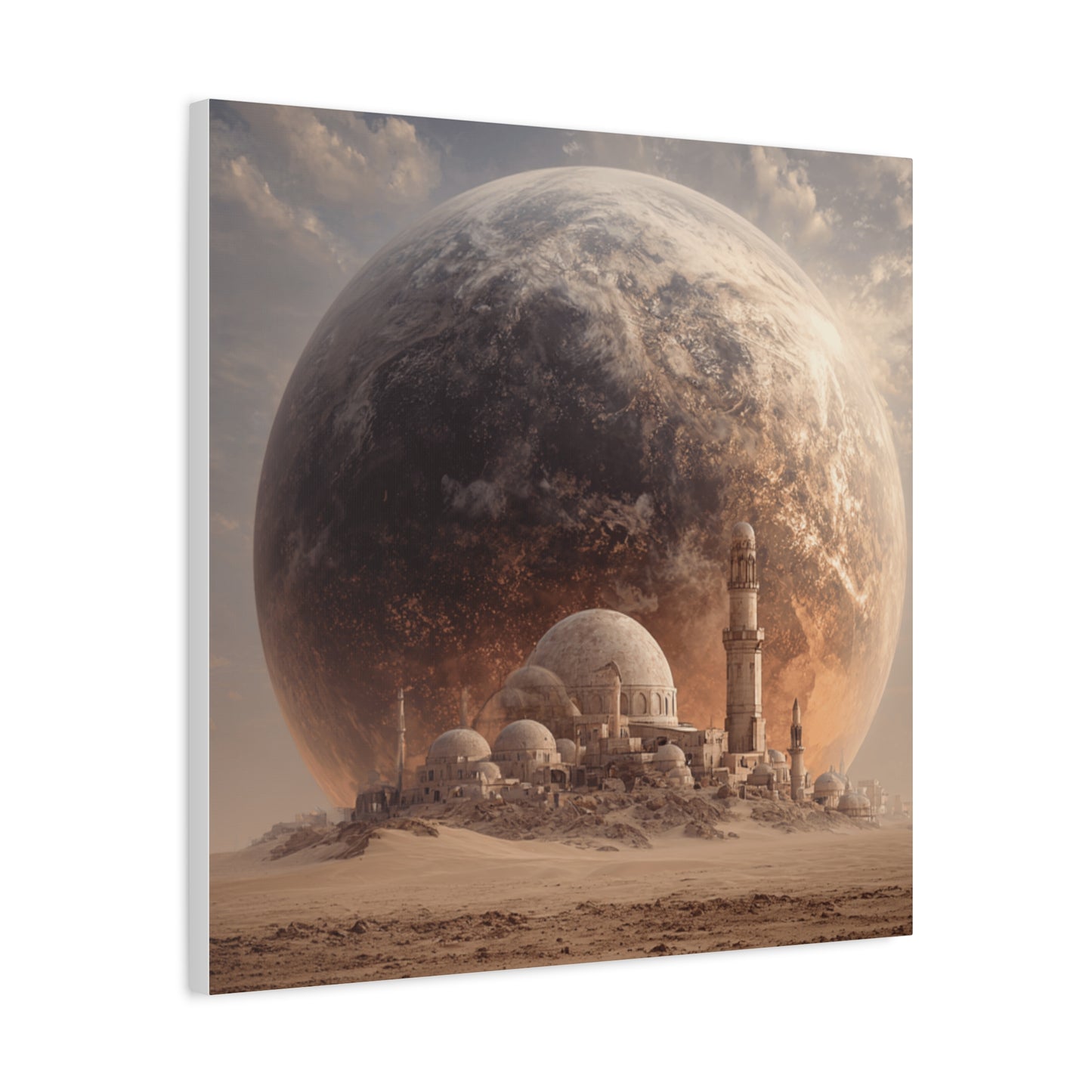 Cosmic Landscape Canvas Art, Wall Decor, Celestial Print, Space Artwork, Home Decoration, Gift for Science Fiction Lovers