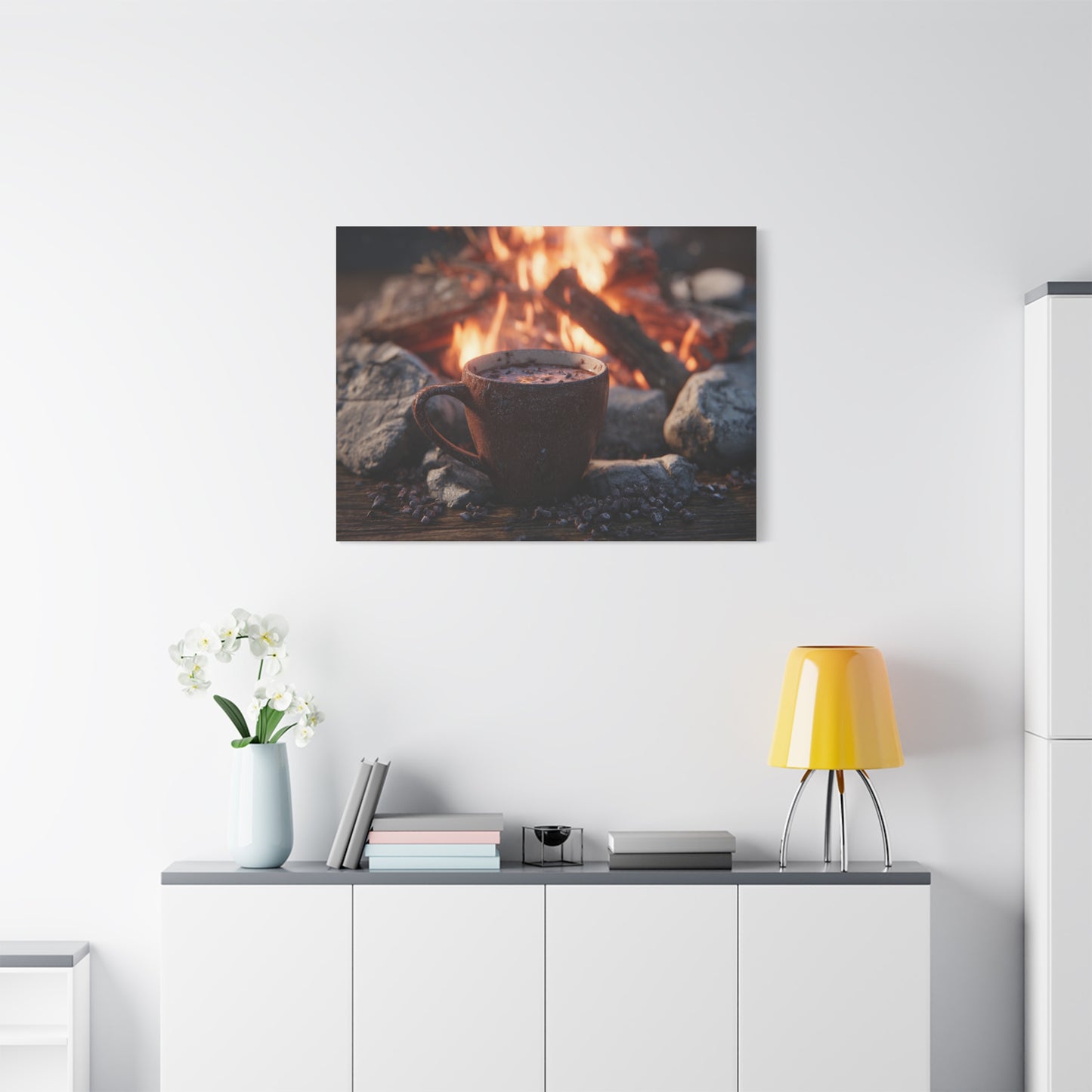 Cozy Campfire Canvas Print
