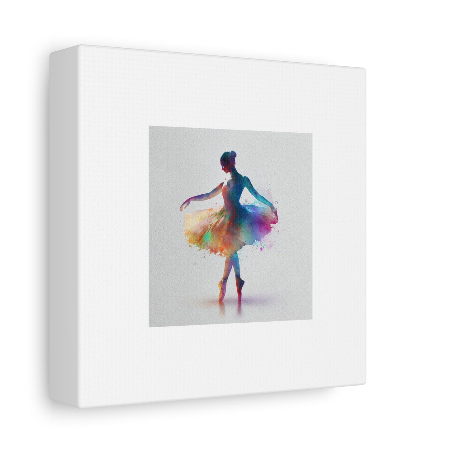 Canvas Print - Beautiful Ballerina with Color Splash - Perfect for a Little Dancer's Room