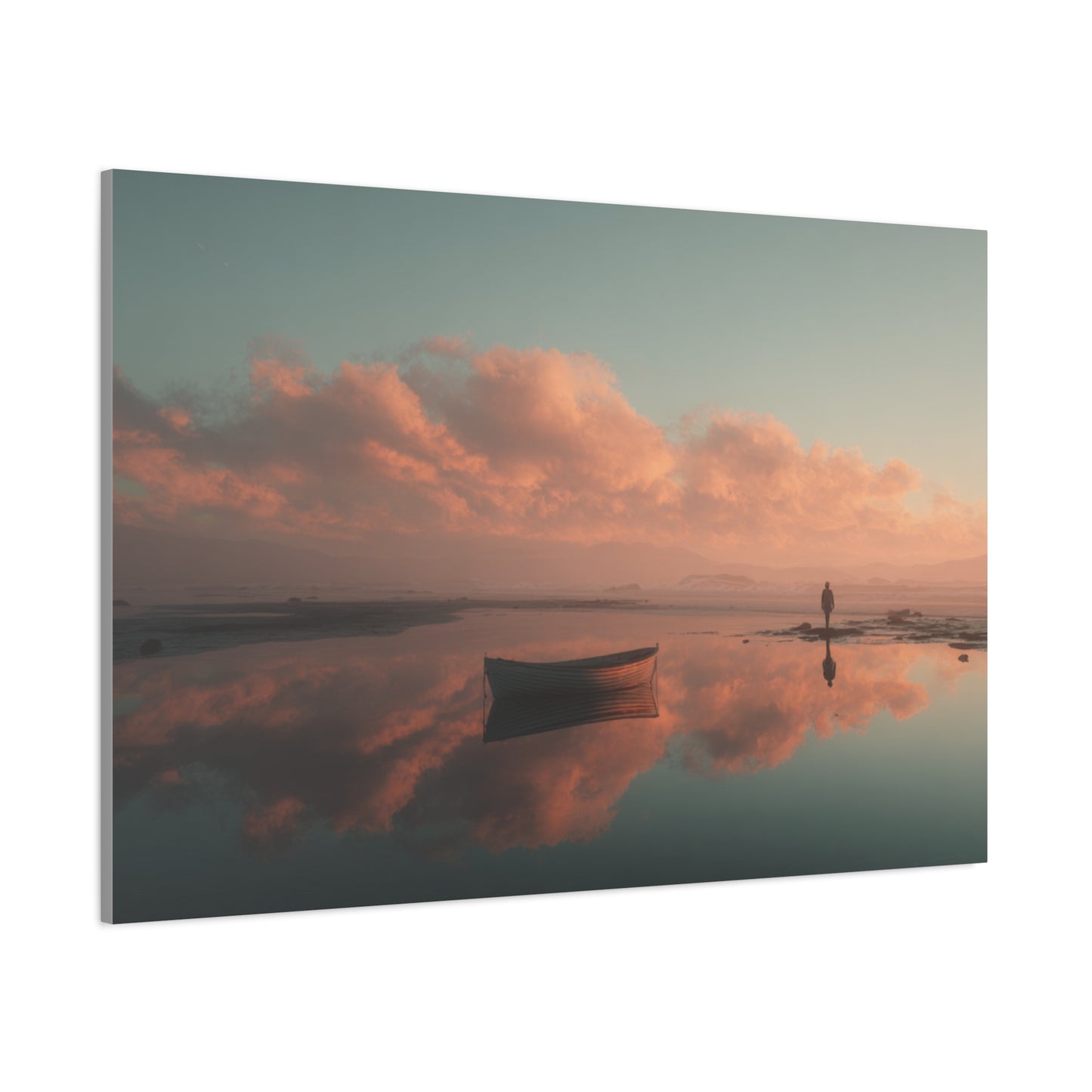 Serene Landscape Canvas Art Print, Coastal Decor, Home Bedroom Wall Art, Inspirational Wall Décor, Gift for Nature Lovers
