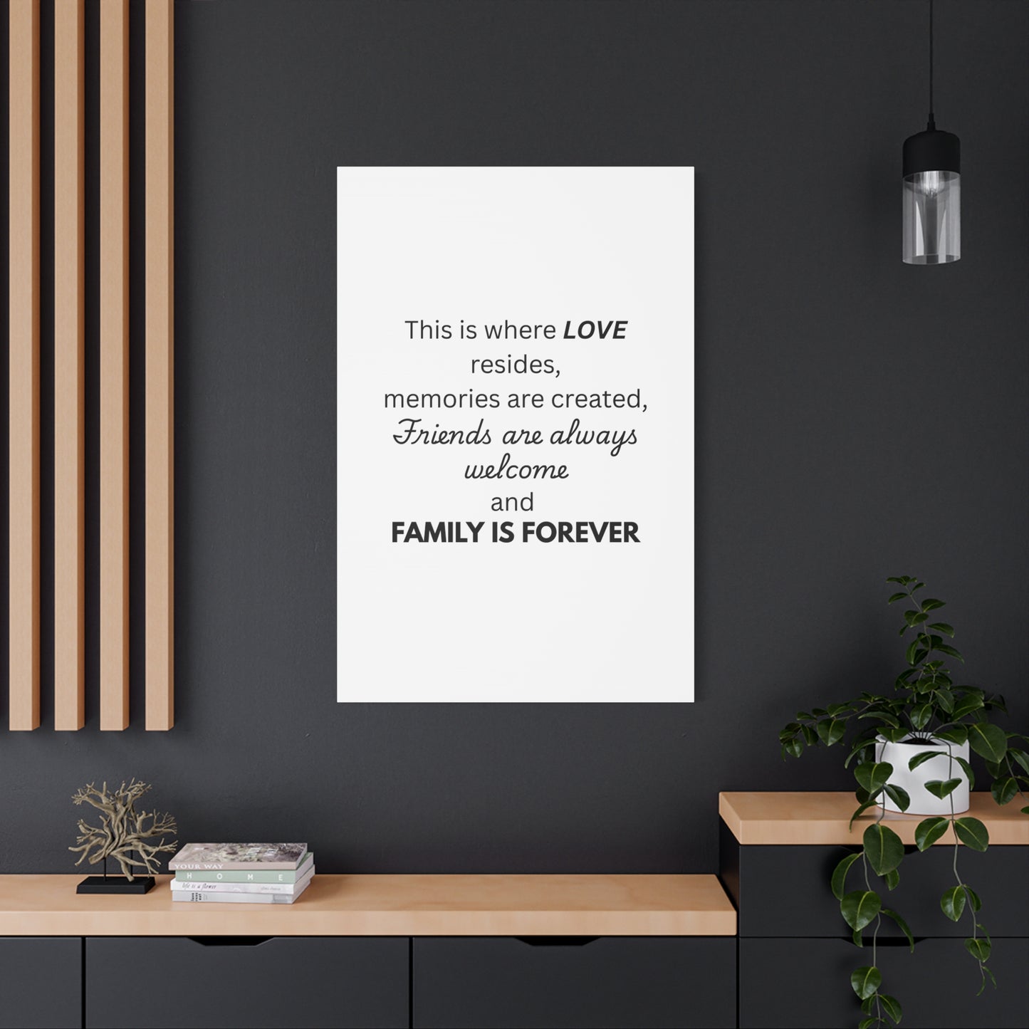 Love Family Canvas Artwork