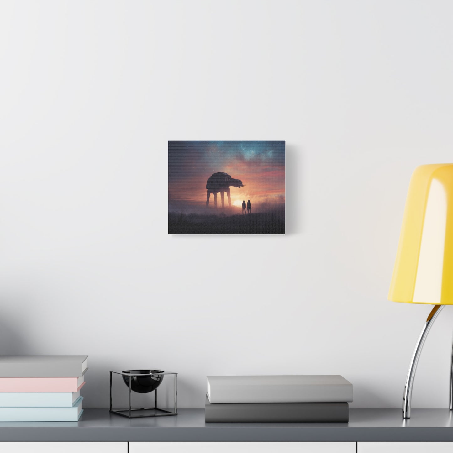 Star Wars Inspired Matte Canvas Art, Sci-Fi Wall Art, Modern Home Decor, Movie Lover Gift, Galactic Artwork
