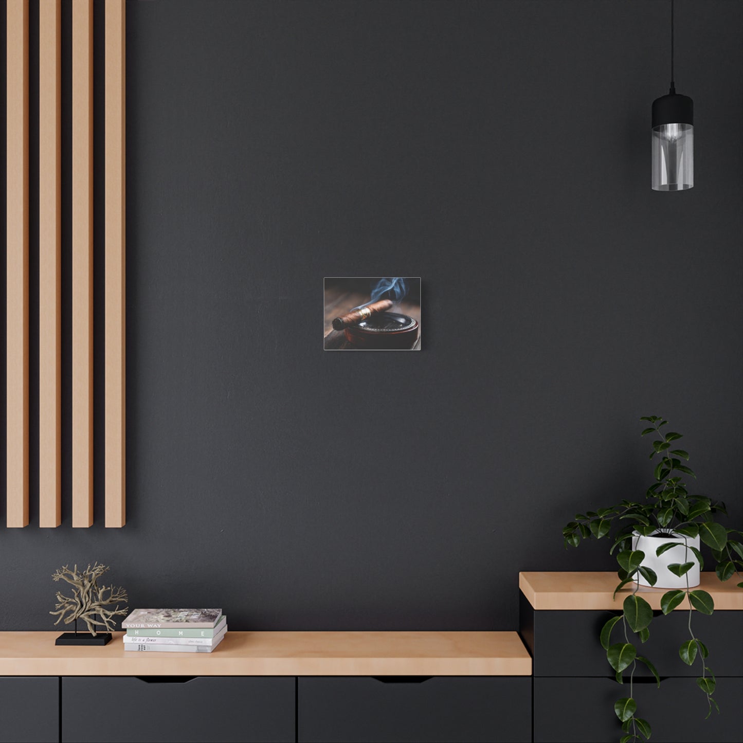Cigar Smoke Wall Art Canvas