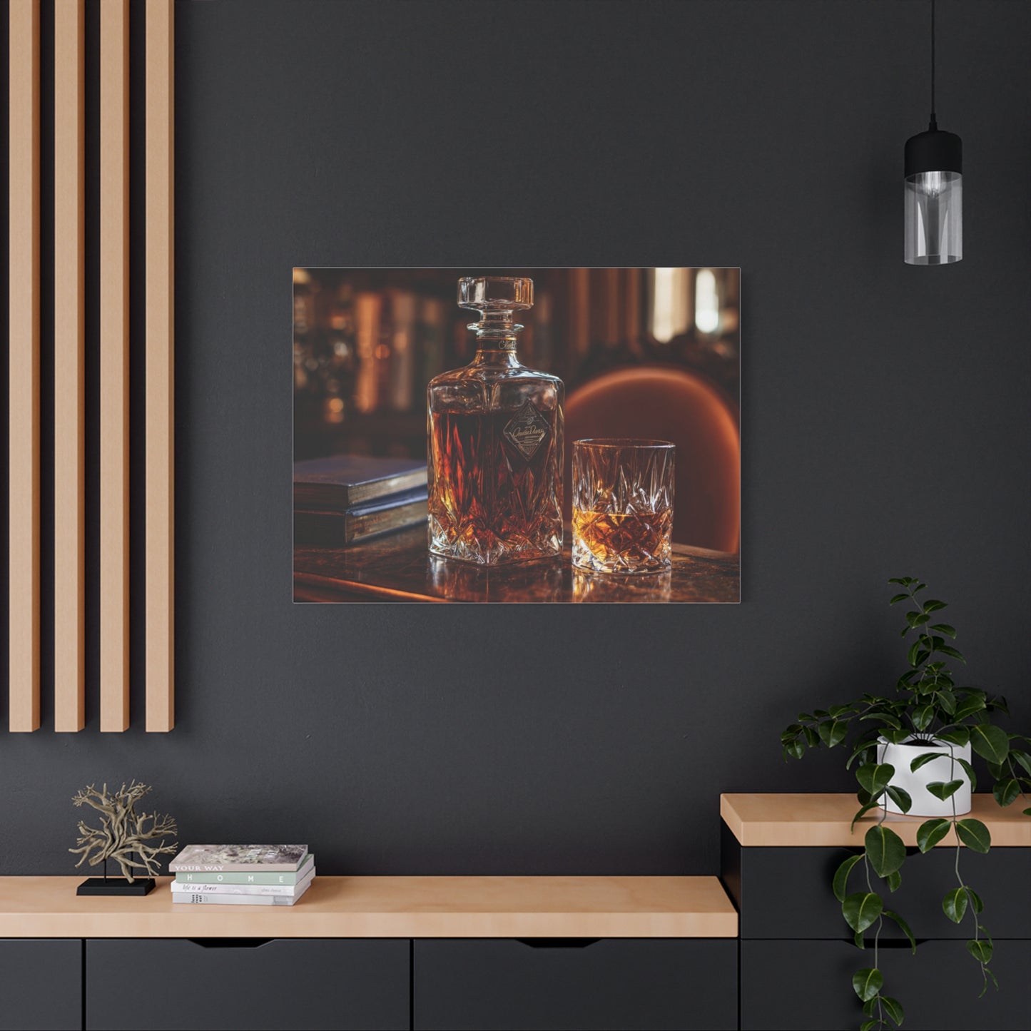 Elegant Whiskey Art Canvas