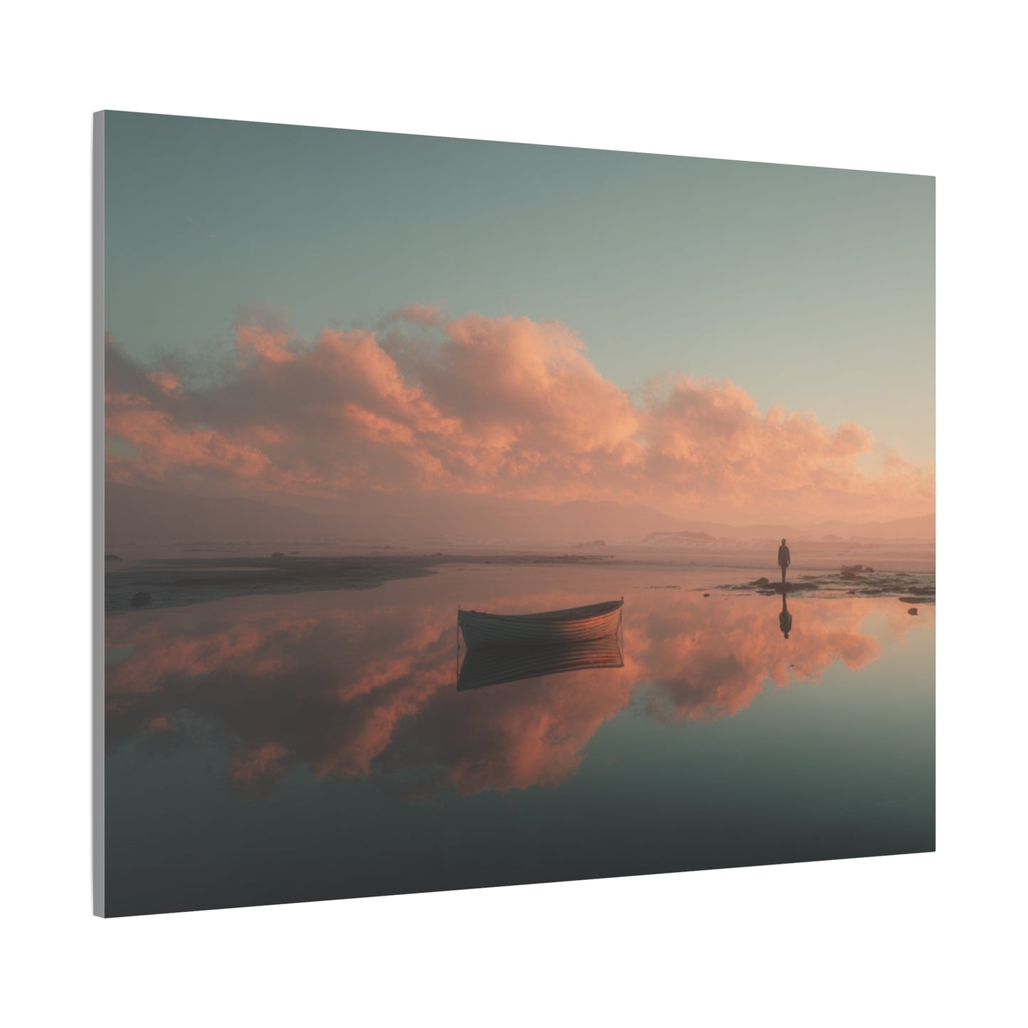 Serene Landscape Canvas Art Print, Coastal Decor, Home Bedroom Wall Art, Inspirational Wall Décor, Gift for Nature Lovers