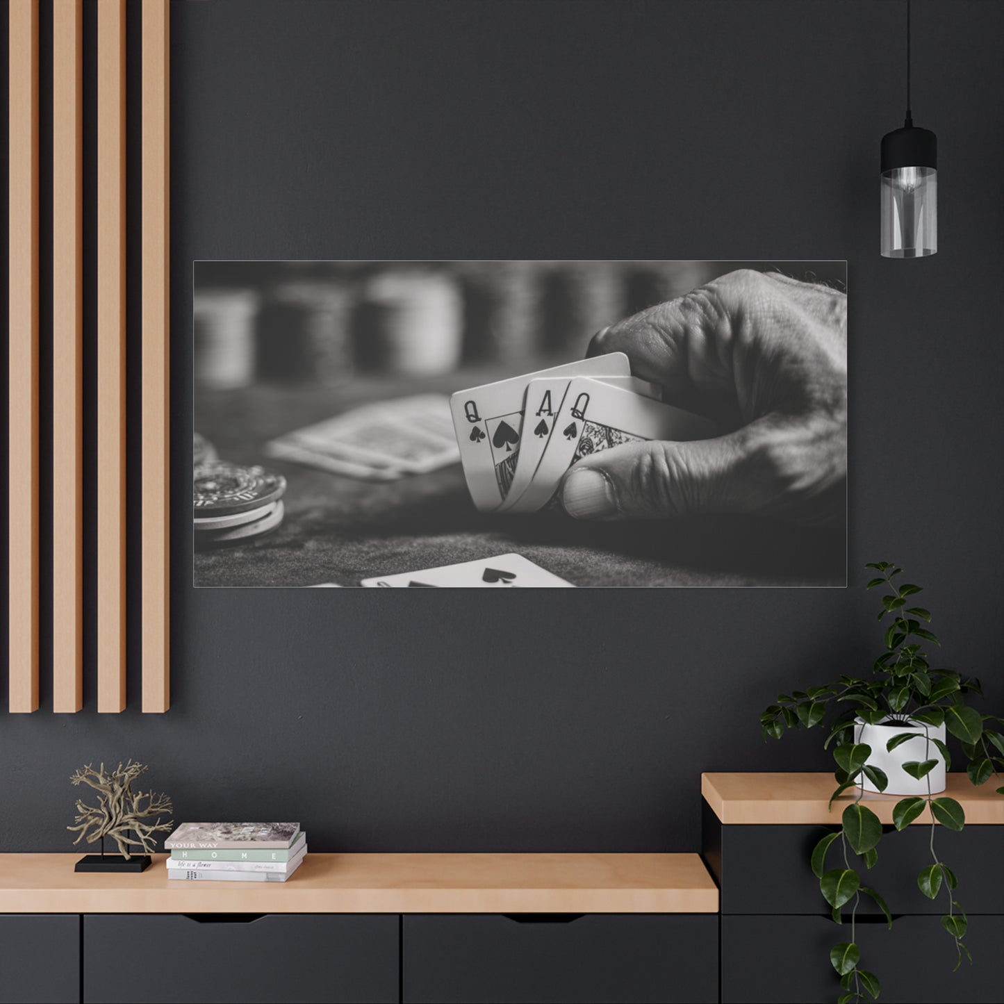 Poker Player Canvas Wall Art