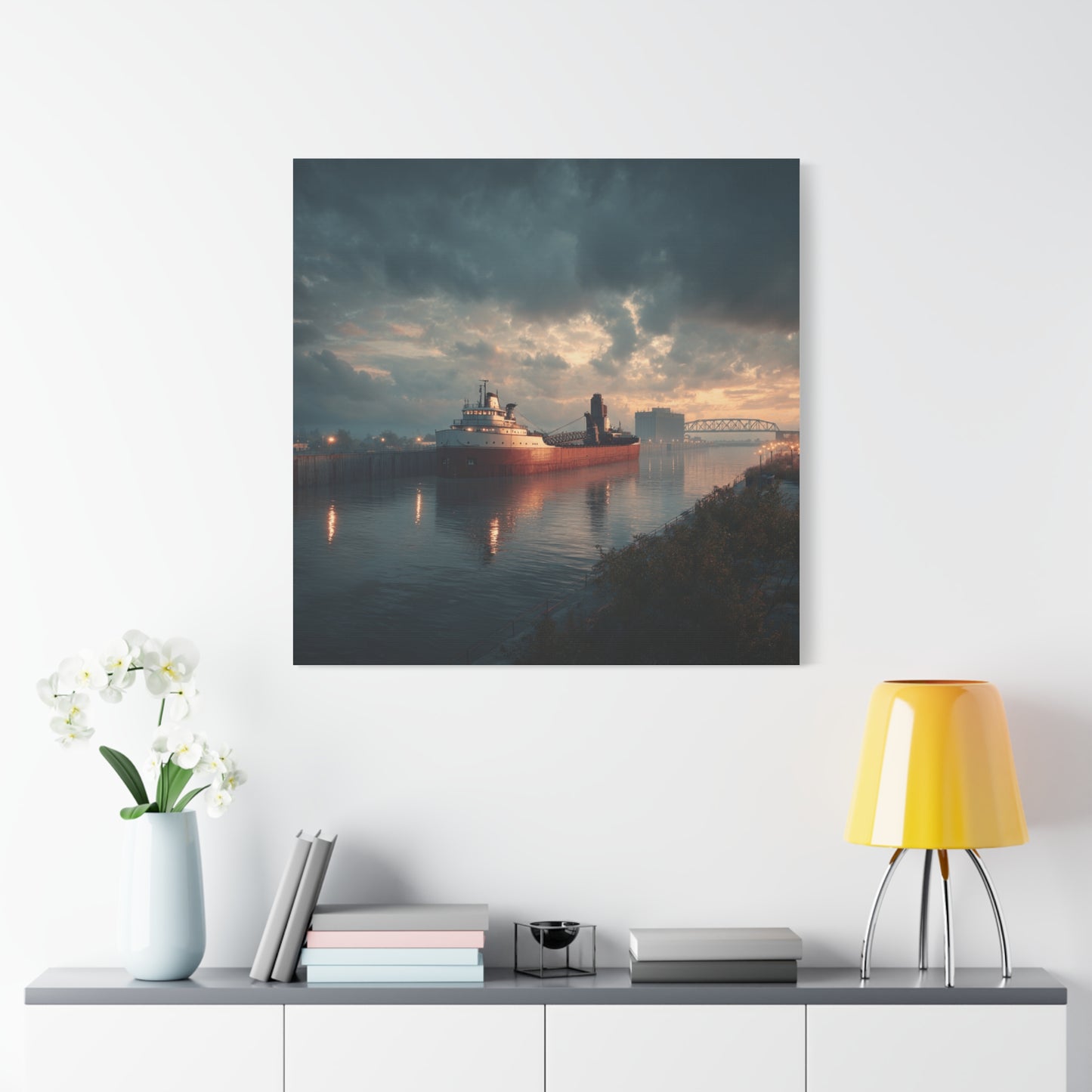 Stretched Canvas Art Print, Nautical Wall Decor, Maritime Scene, Boat Photo, Home or Office Decoration, Gift for Ocean Lovers