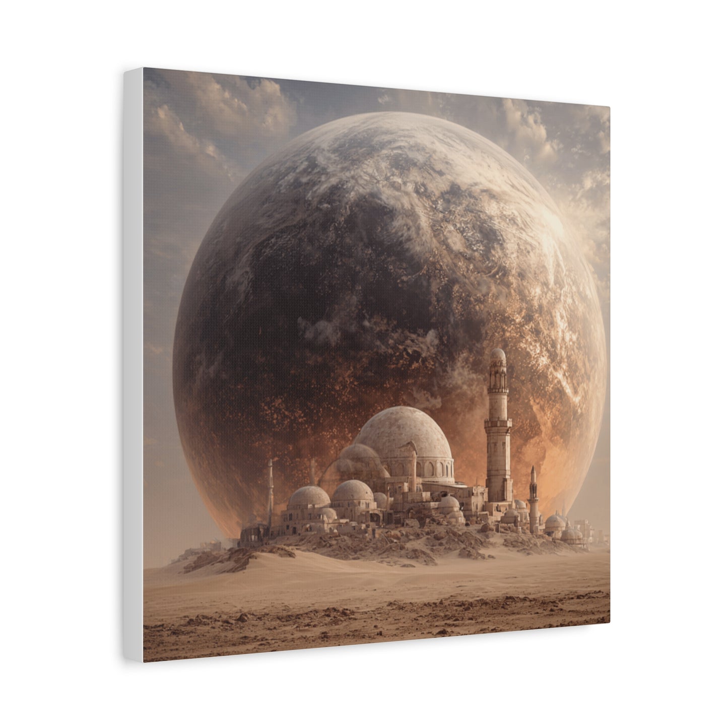 Cosmic Landscape Canvas Art, Wall Decor, Celestial Print, Space Artwork, Home Decoration, Gift for Science Fiction Lovers