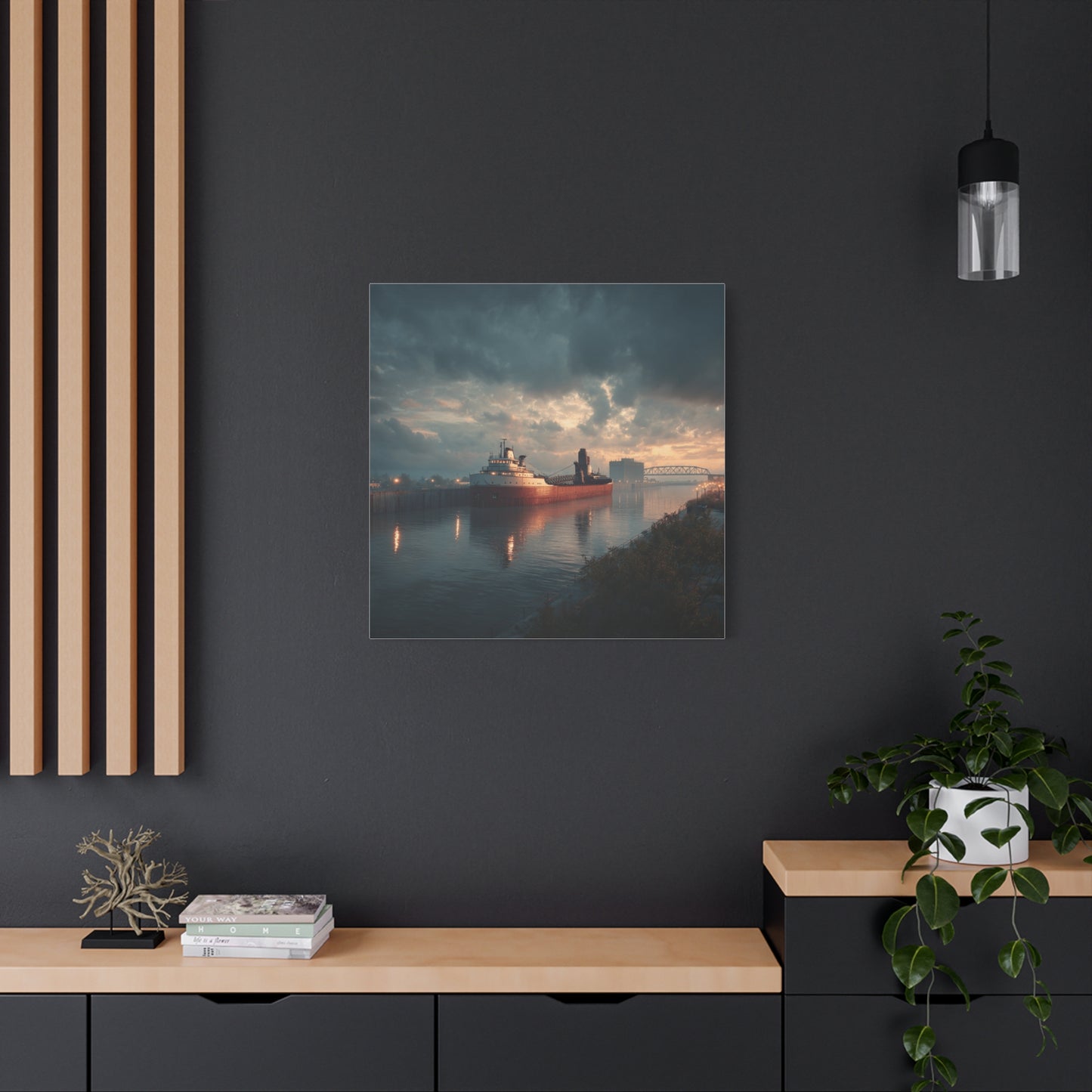Stretched Canvas Art Print, Nautical Wall Decor, Maritime Scene, Boat Photo, Home or Office Decoration, Gift for Ocean Lovers