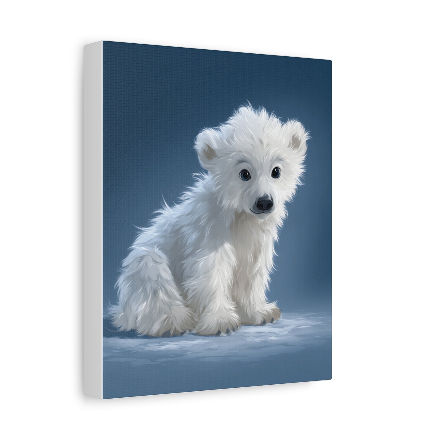 Adorable Polar Bear Canvas Art | Cute Wall Decor, Gifts for Animal Lovers, Kids Room, Nursery Art, Winter Home Decor