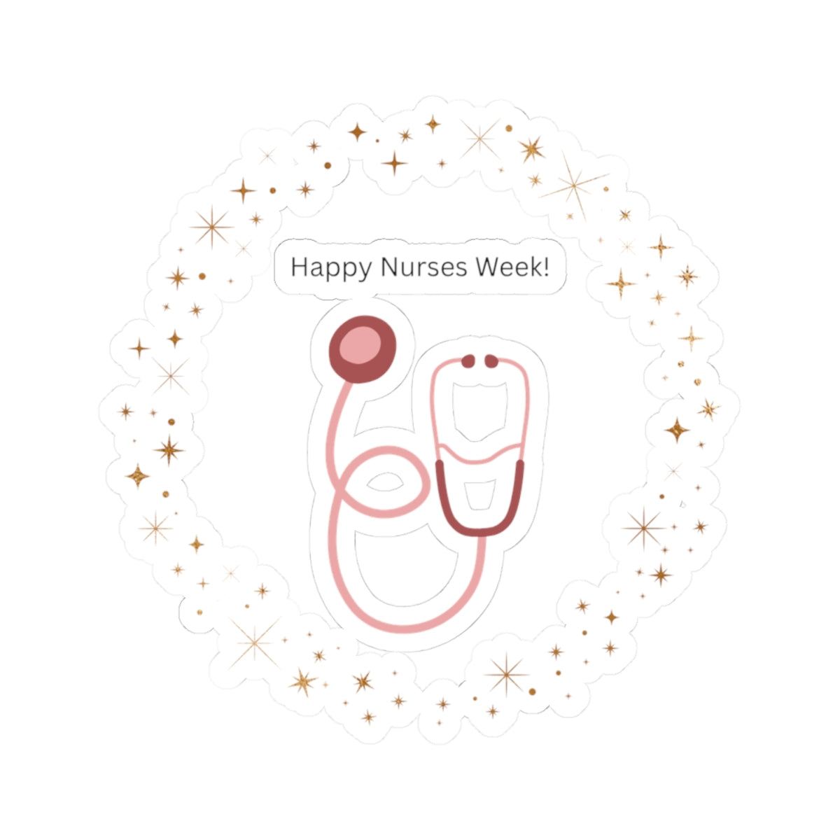 Nurse Appreciation Stickers for Nurses Week, Cute Stethoscope Decals, Gift for Healthcare Workers, Planner Stickers, Nursing Gifts