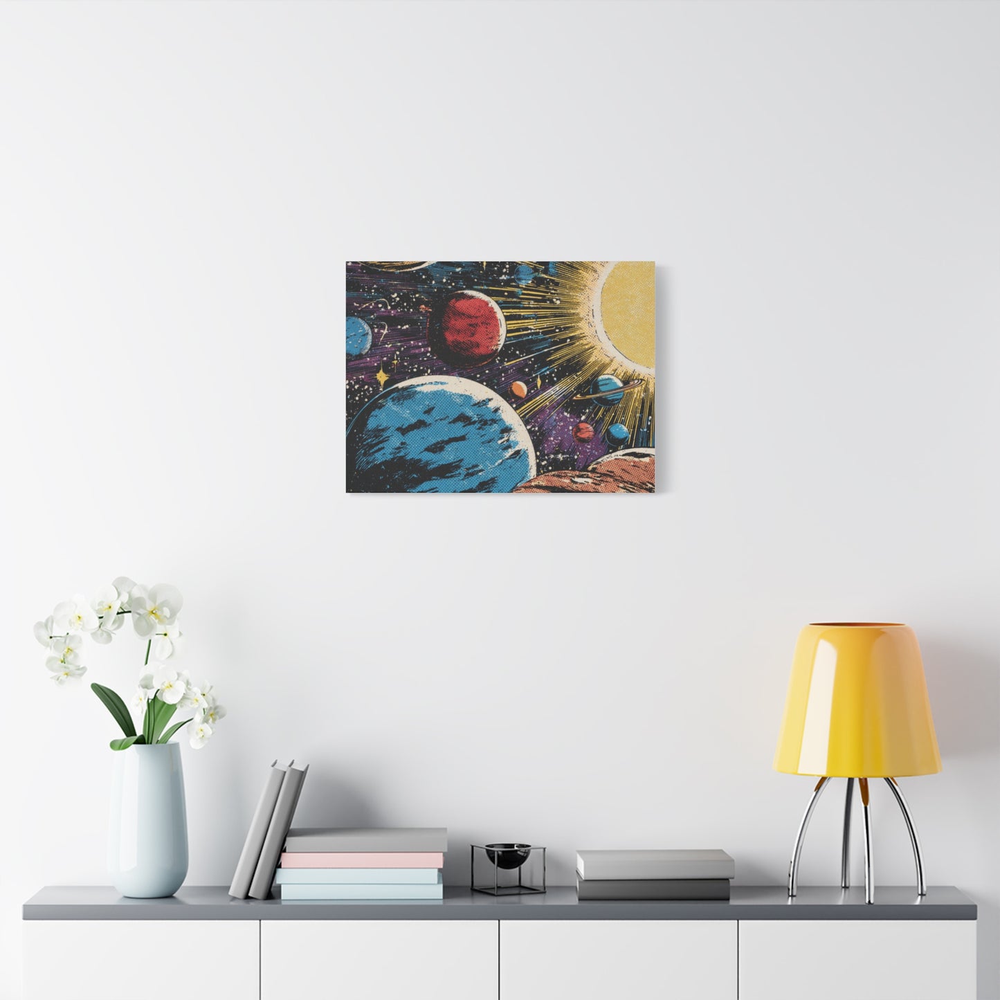 Canvas Print - Comic Book Style Planets