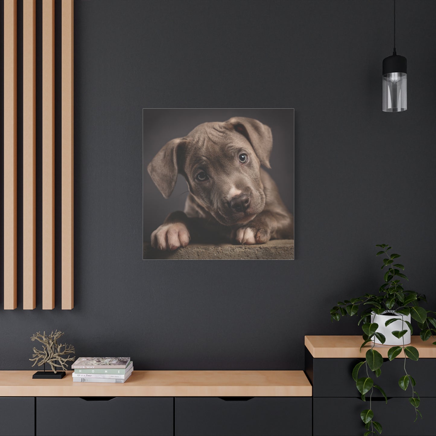 Puppy Portrait Canvas Art