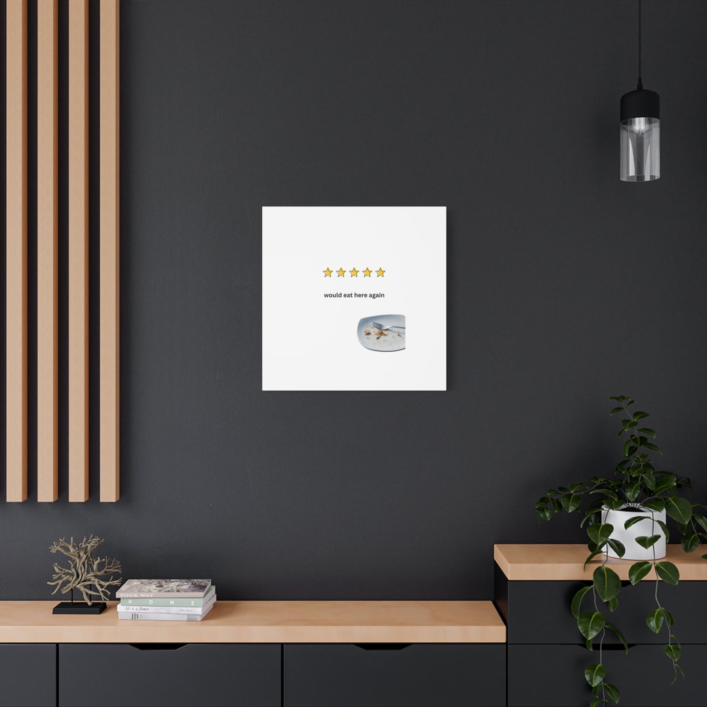 Dining Canvas - Would Eat Here Again Wall Art