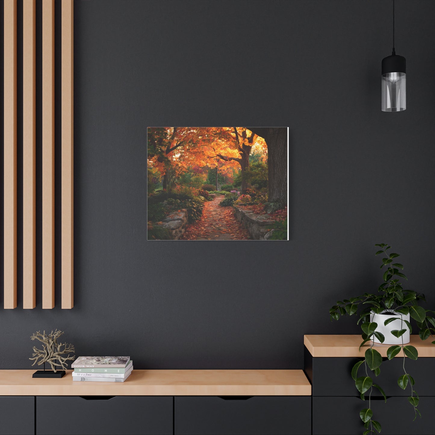 Autumn Pathway Canvas Wall Art