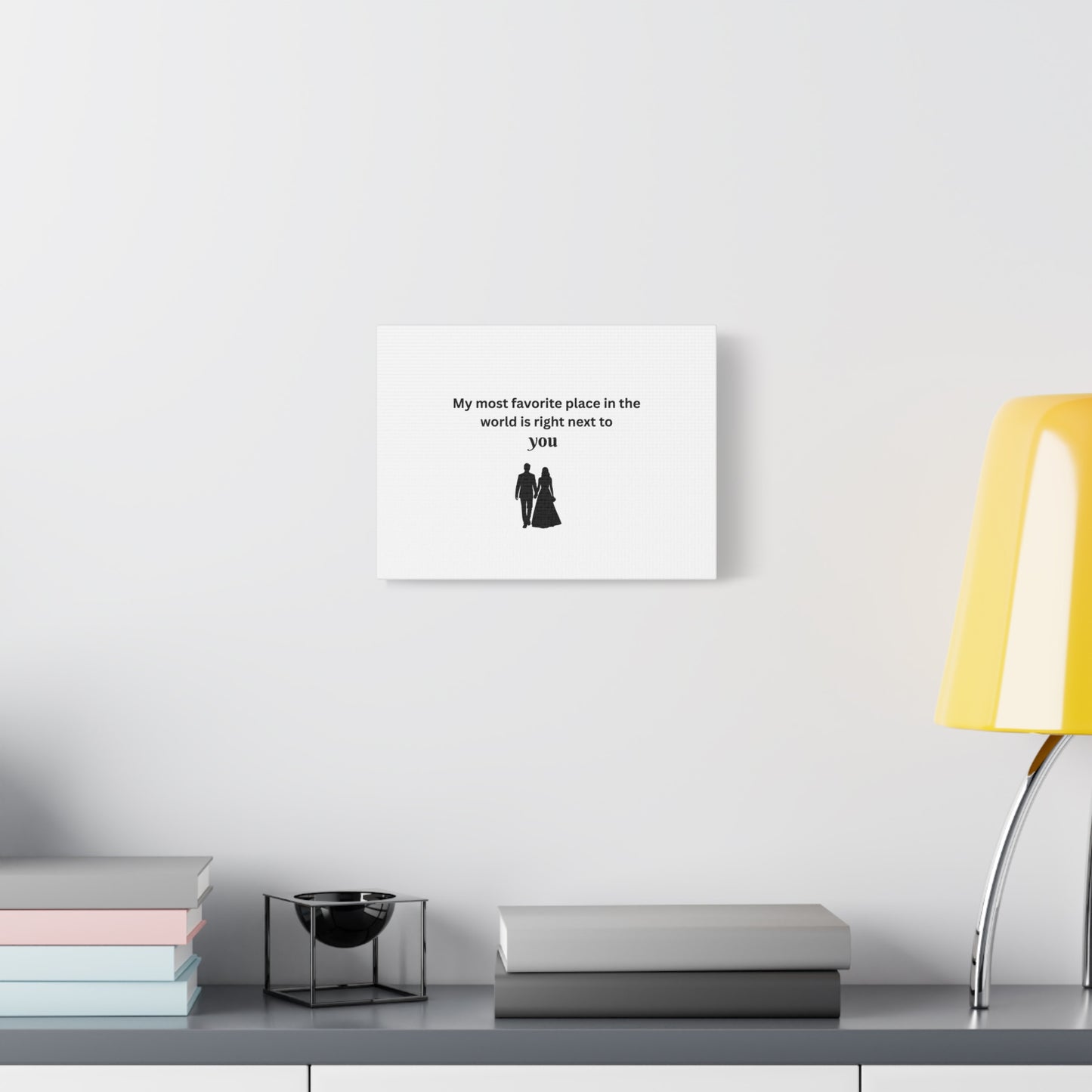 Romantic Wall Art, Perfect for Couples' Home Decor, Anniversary Gift, Relationship Gift, Love Quote Canvas
