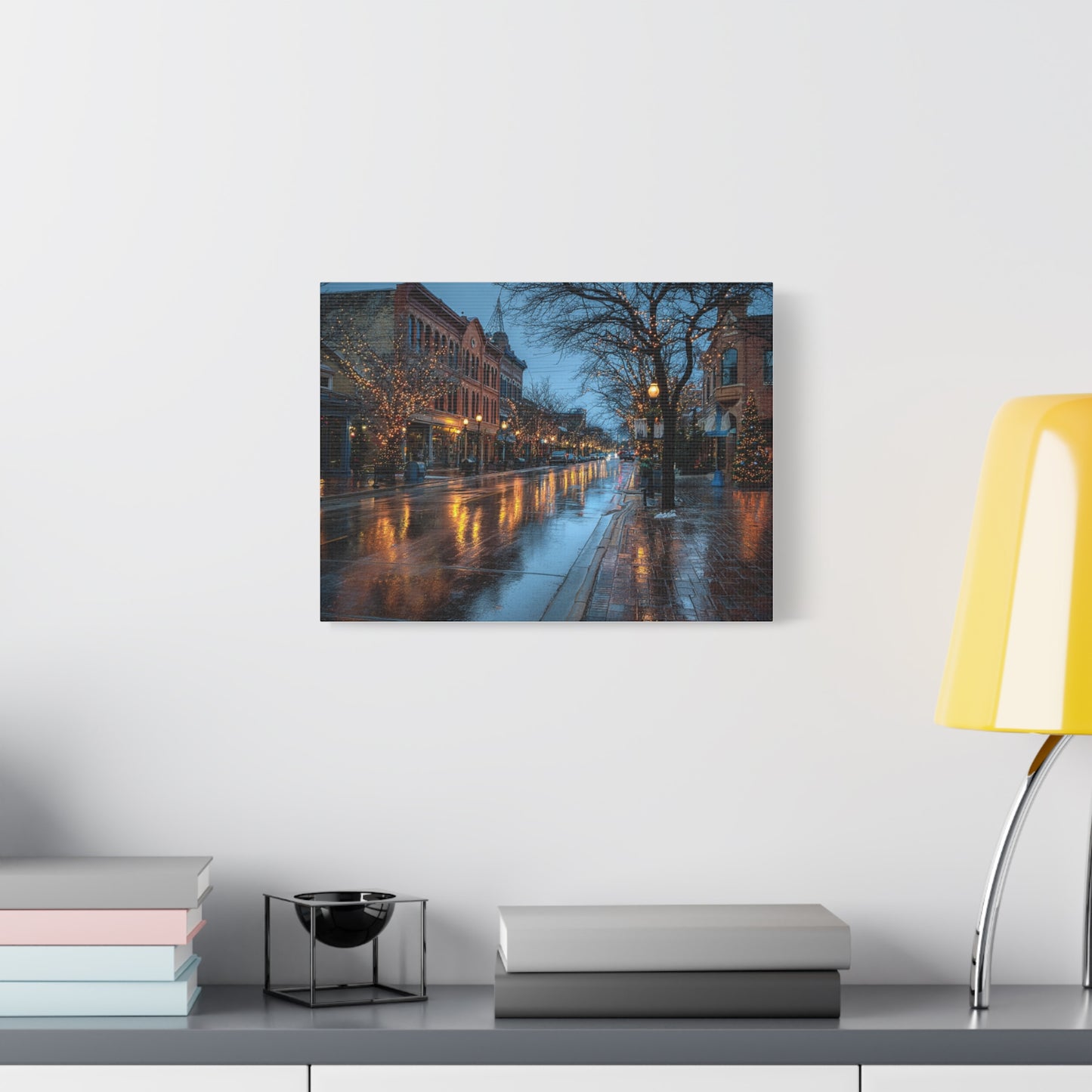 Canvas Print Winter Scene Holland Michigan Christmas
