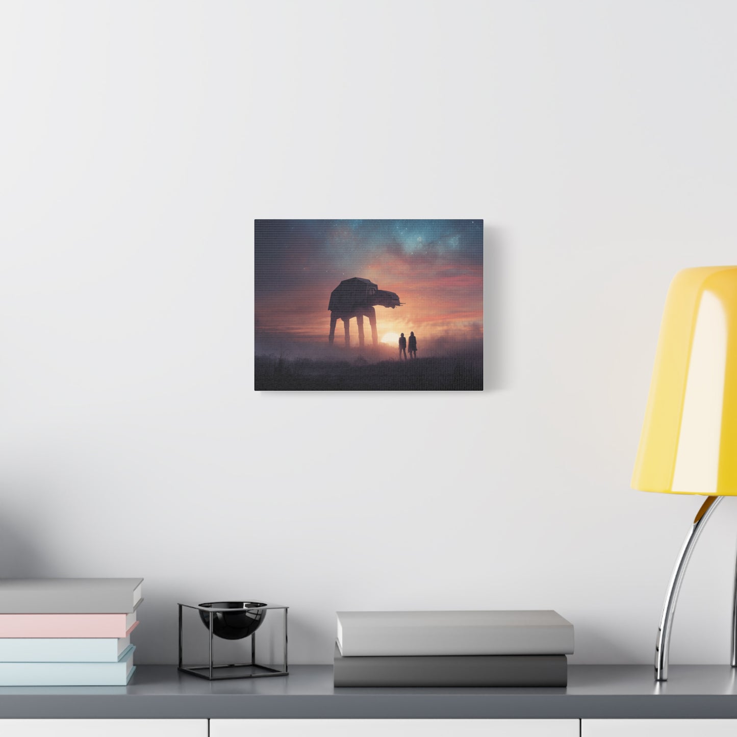 Star Wars Inspired Matte Canvas Art, Sci-Fi Wall Art, Modern Home Decor, Movie Lover Gift, Galactic Artwork