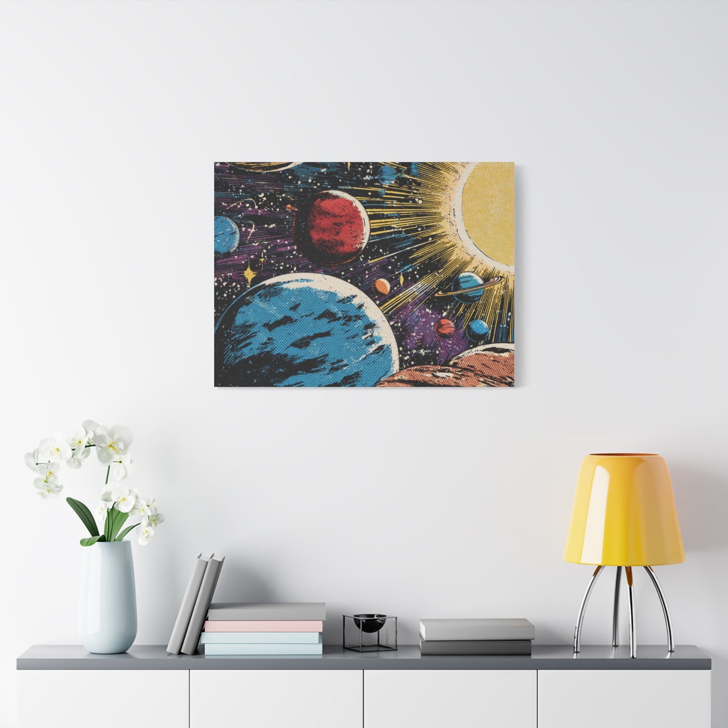 Canvas Print - Comic Book Style Planets