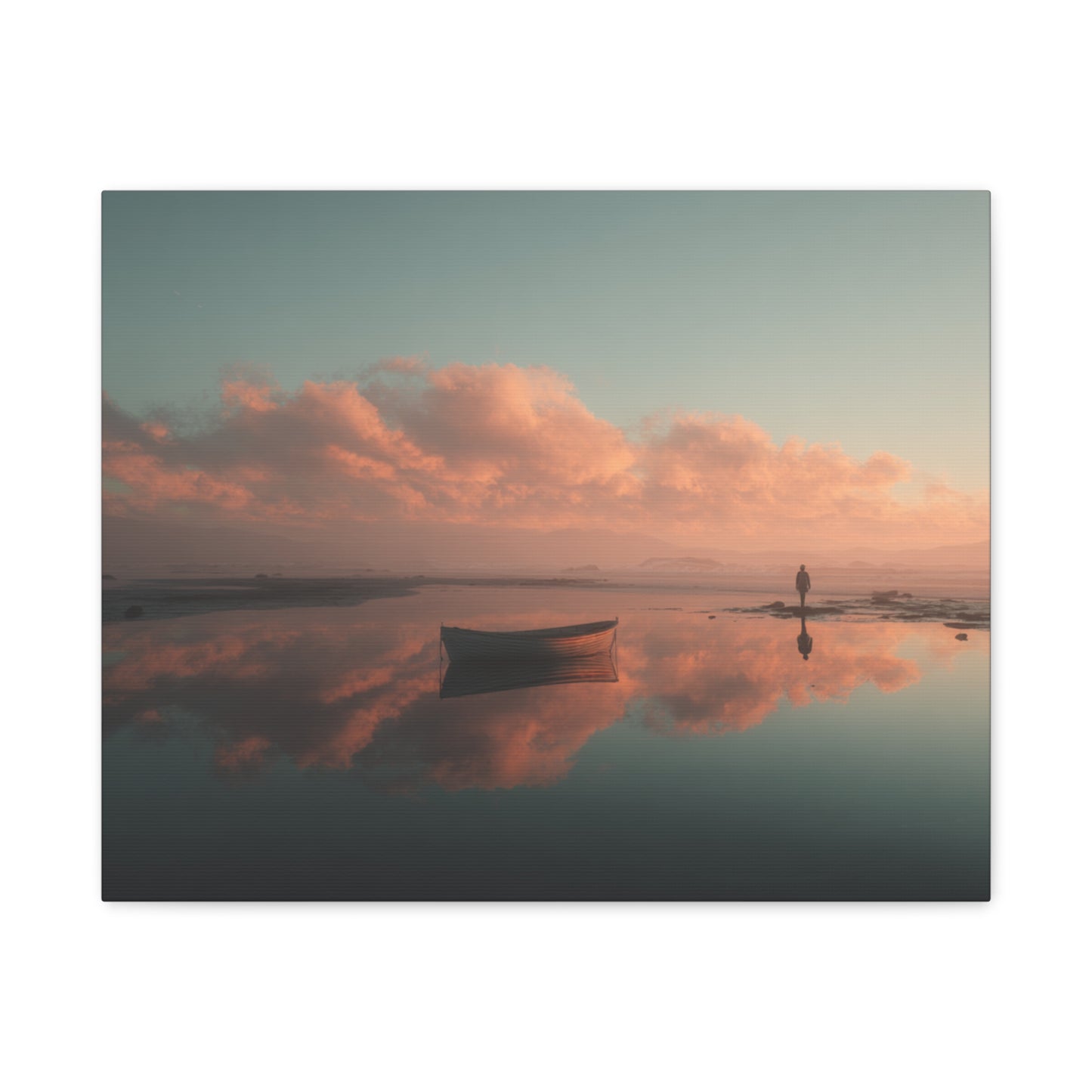 Serene Landscape Canvas Art Print, Coastal Decor, Home Bedroom Wall Art, Inspirational Wall Décor, Gift for Nature Lovers