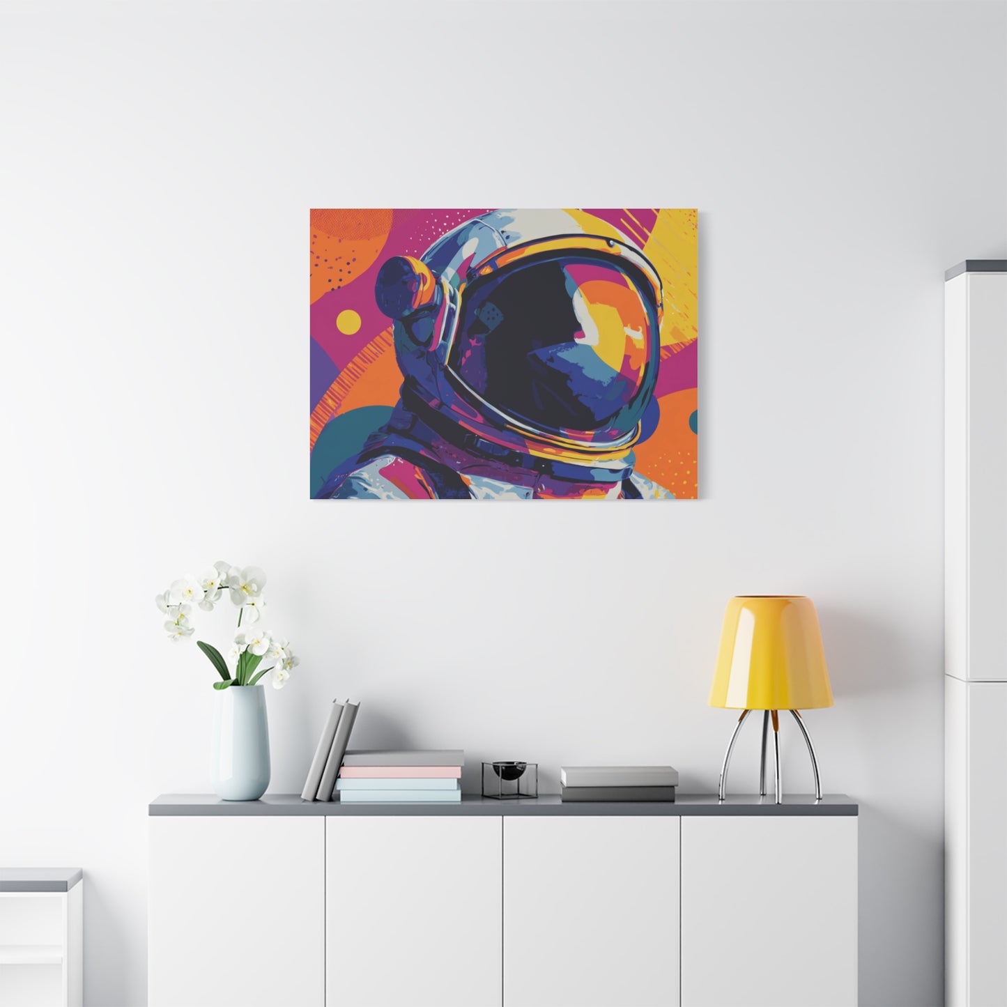 Canvas Print - Vibrant Astronaut Pop Art