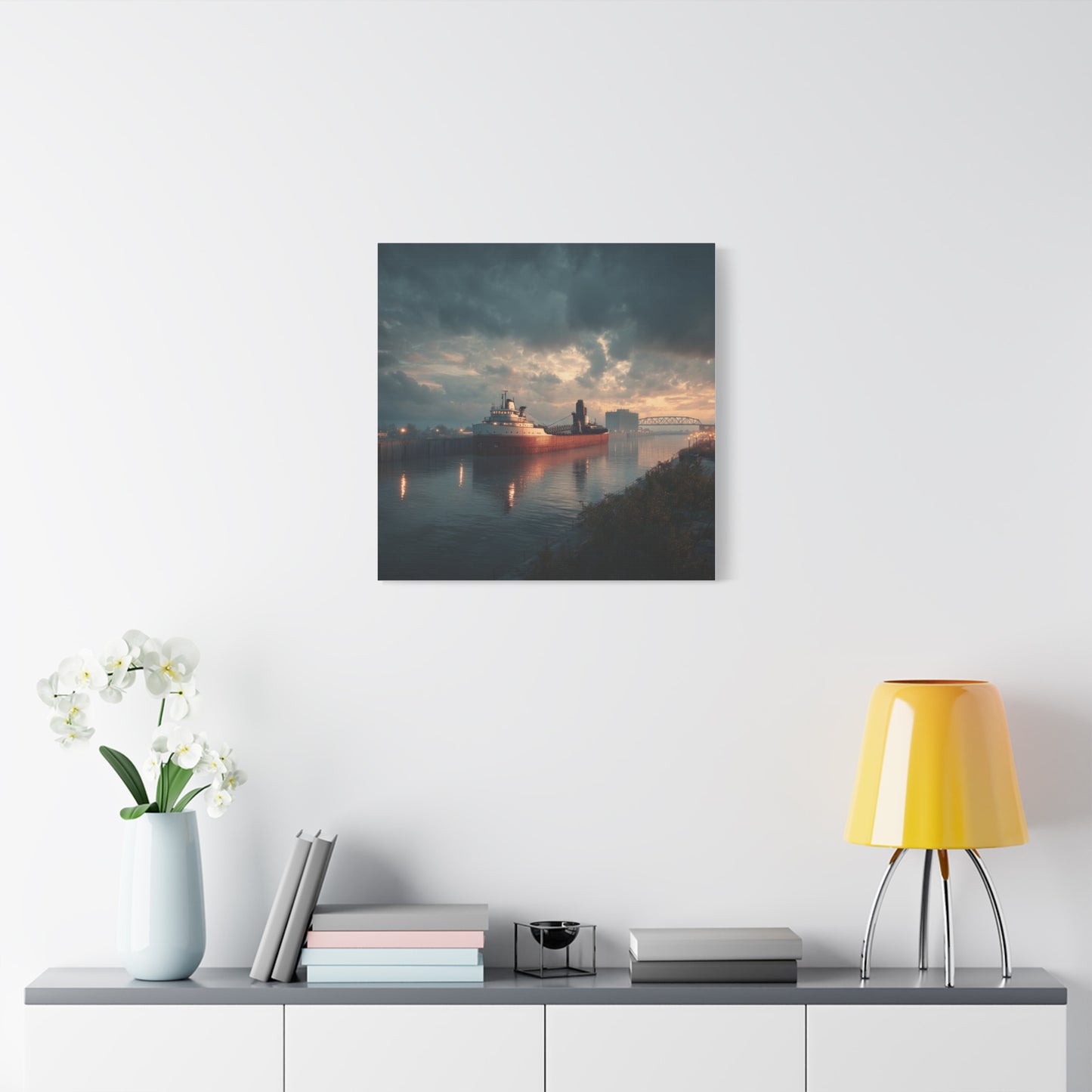 Stretched Canvas Art Print, Nautical Wall Decor, Maritime Scene, Boat Photo, Home or Office Decoration, Gift for Ocean Lovers