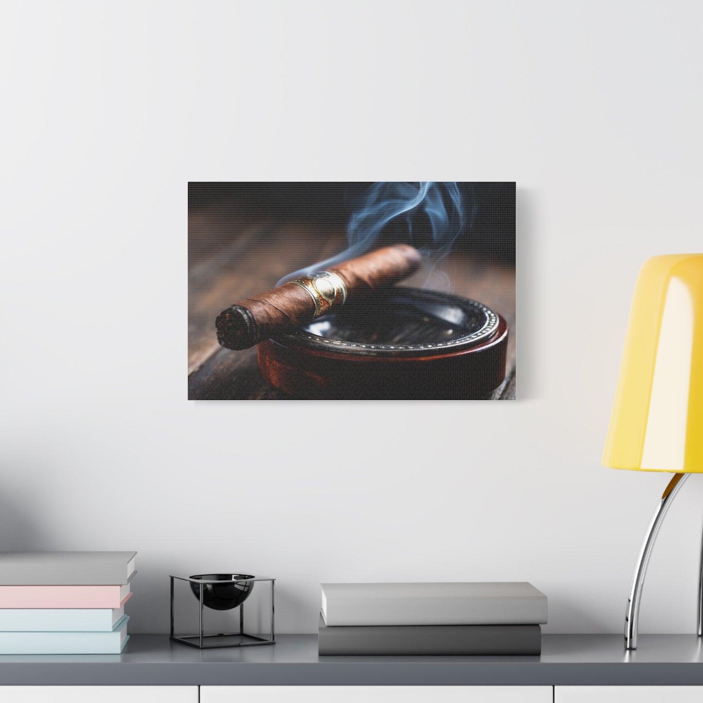 Cigar Smoke Wall Art Canvas