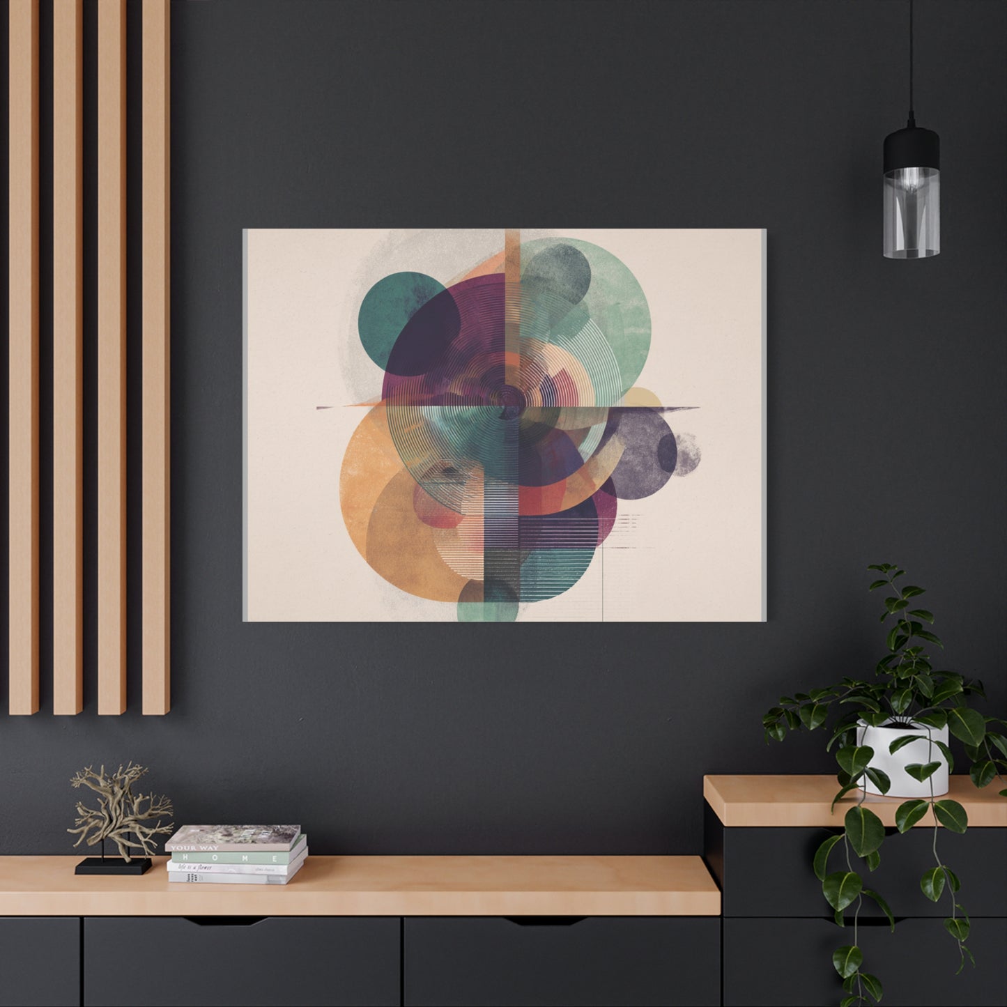 Abstract Geometric Wall Art Canvas
