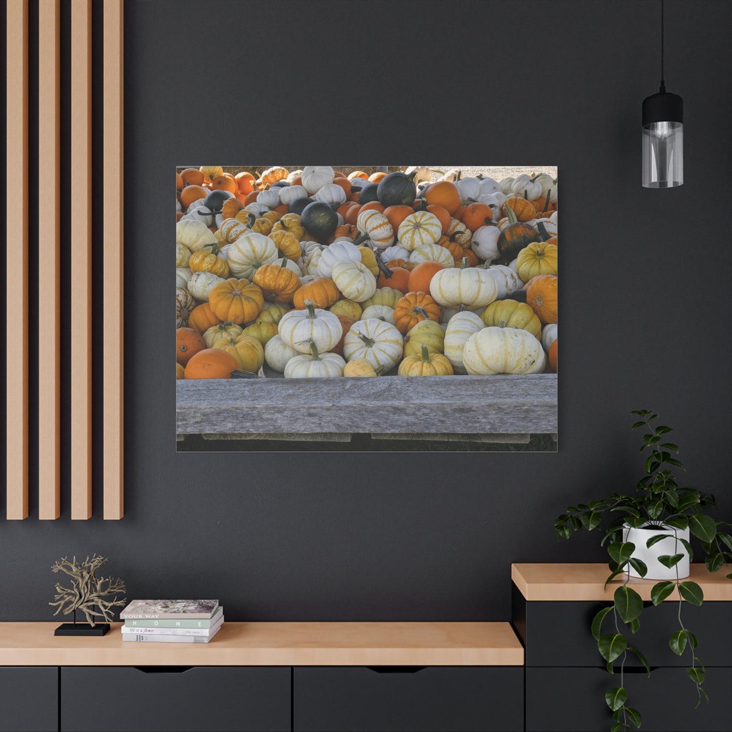 Autumn Pumpkin Canvas Wall Art
