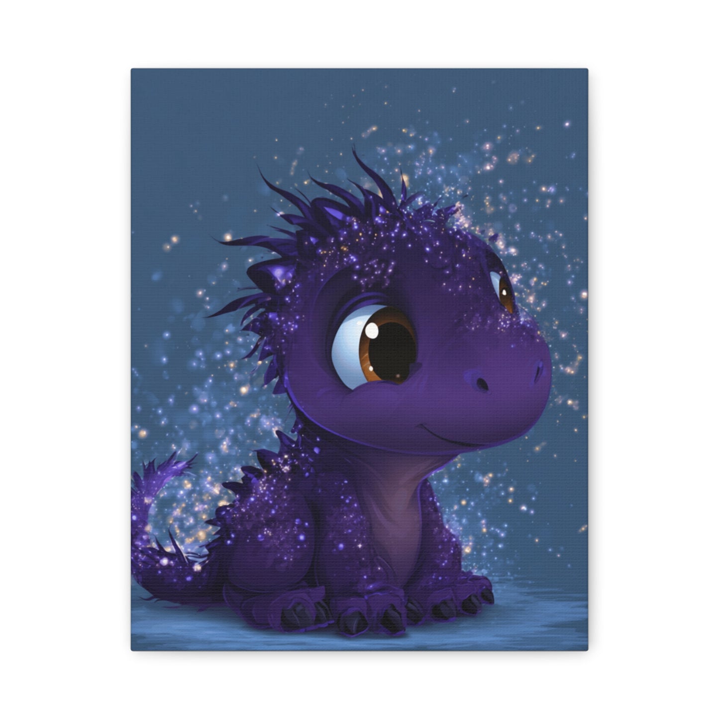Whimsical Dragon Canvas Art, Cute Nursery Decor, Fantasy Wall Decor, Kids Room Art, Magical Home Gift, Birthday Gift