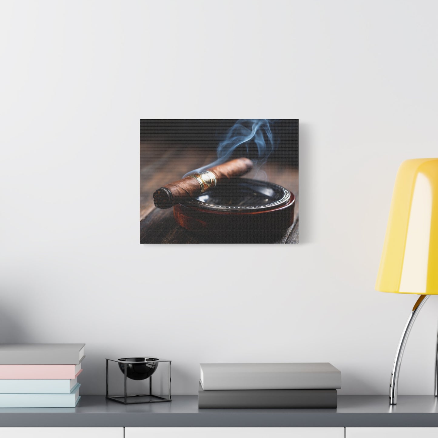Cigar Smoke Wall Art Canvas