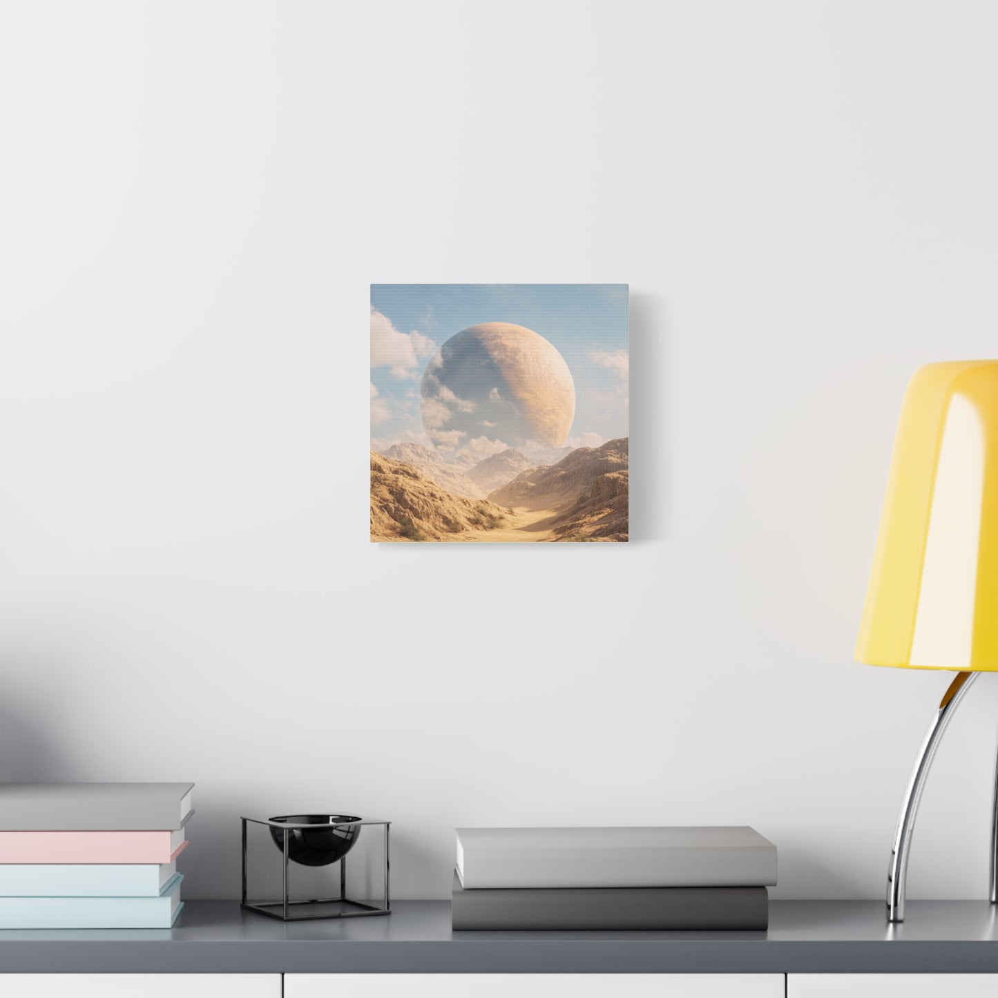 Stretched Canvas Wall Art - Dreamy Planet Landscape, Home Decor, Gallery Wall, Gift for Space Lovers, Nature Theme