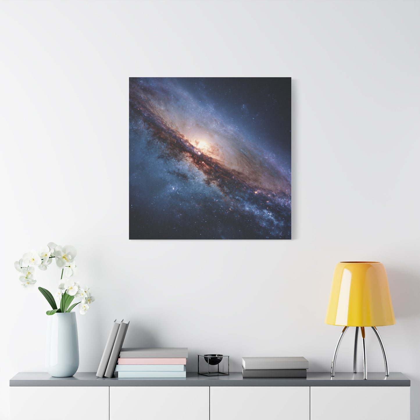 Galaxy Wall Art, Stretched Canvas Print, Cosmic Decor, Space Art, Home Gallery