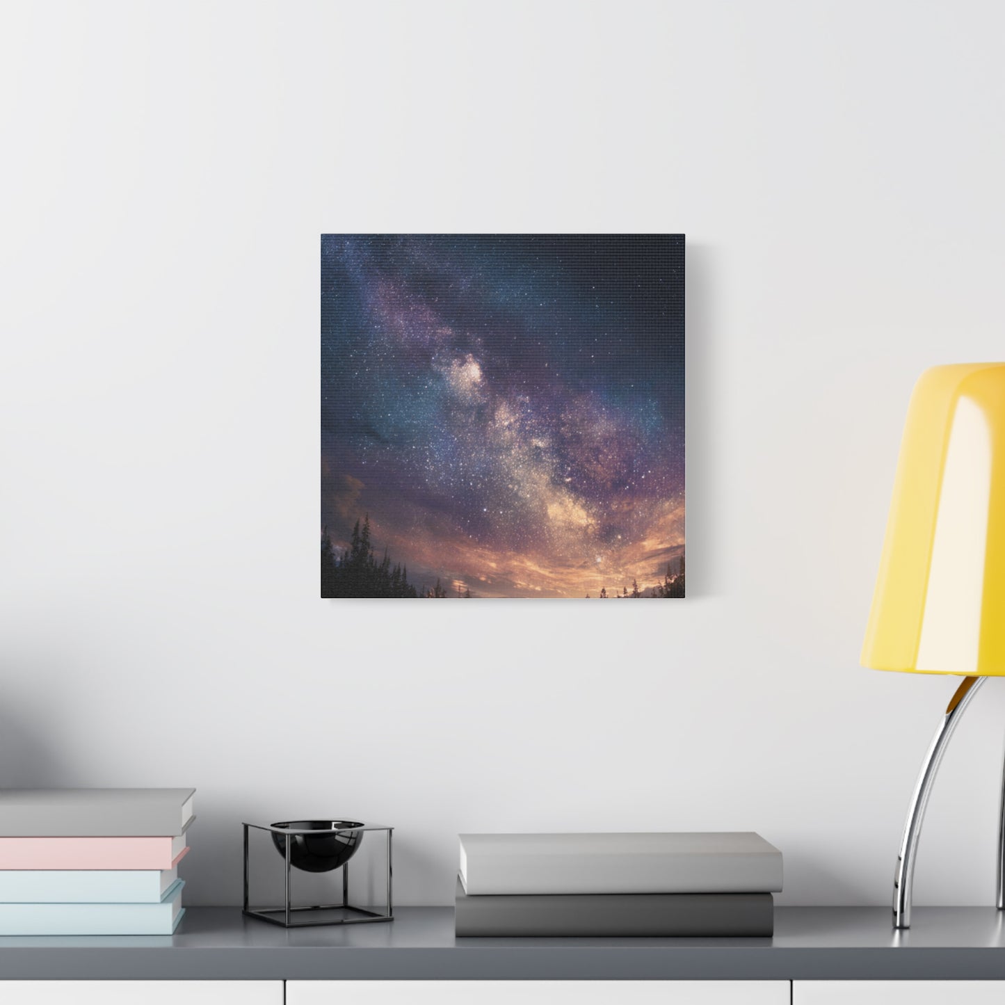 Galactic Night Matte Canvas Print, Cosmic Wall Art for Home Decor, Celestial Decor, Starry Night Art, Space Lover Gift, Bedroom Wall Art