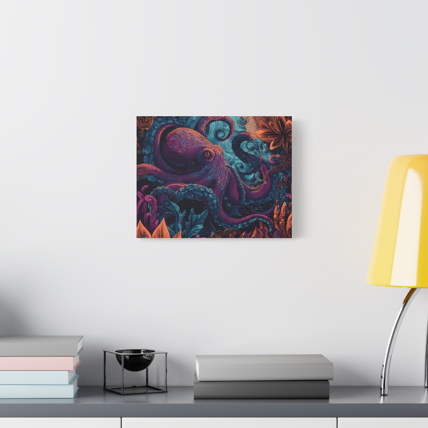 Canvas Wall Art - Colorful Pop Art Style Octopus